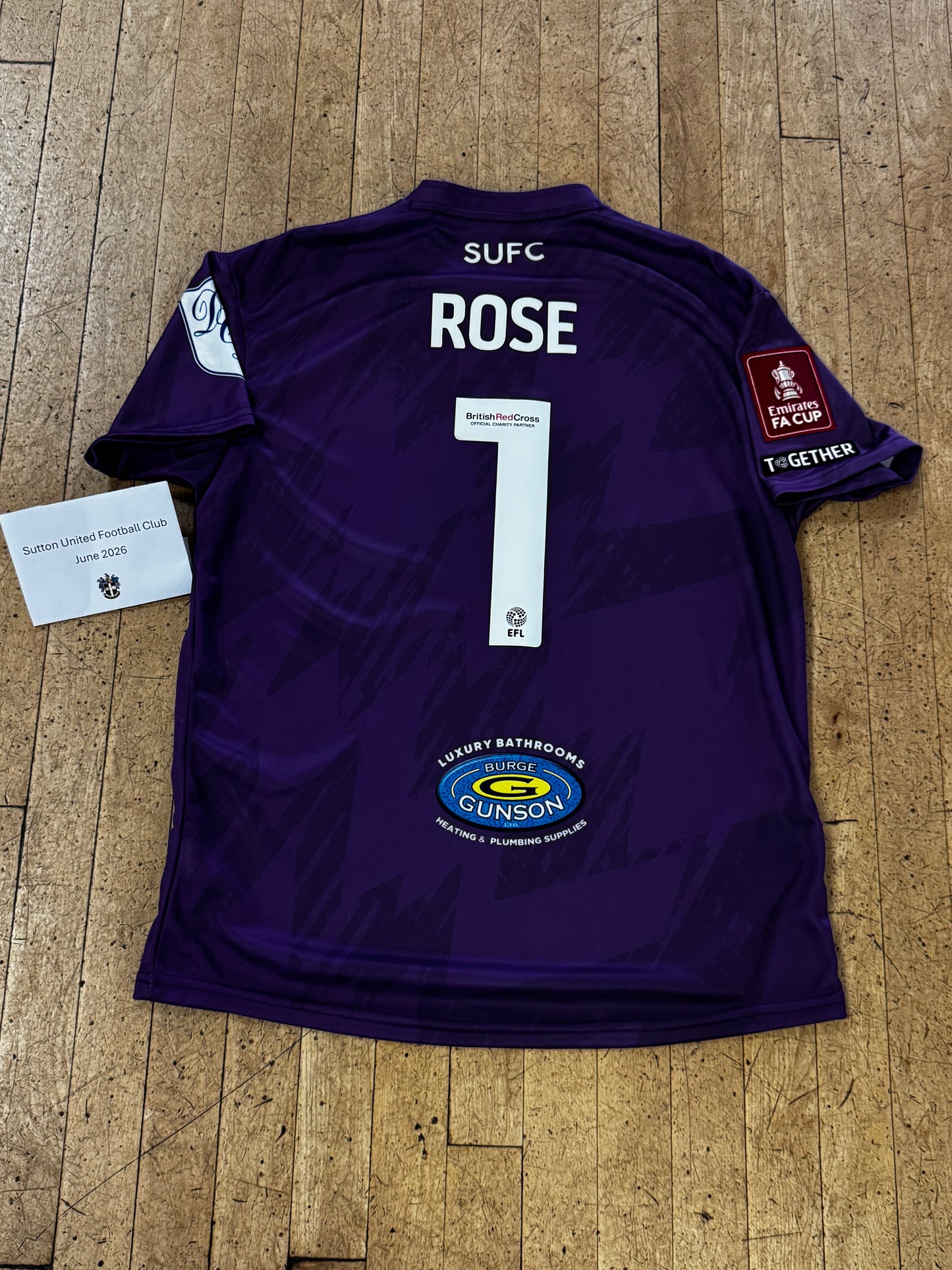Jack Rose Purple GK Shirt 2023-2024, FA Cup