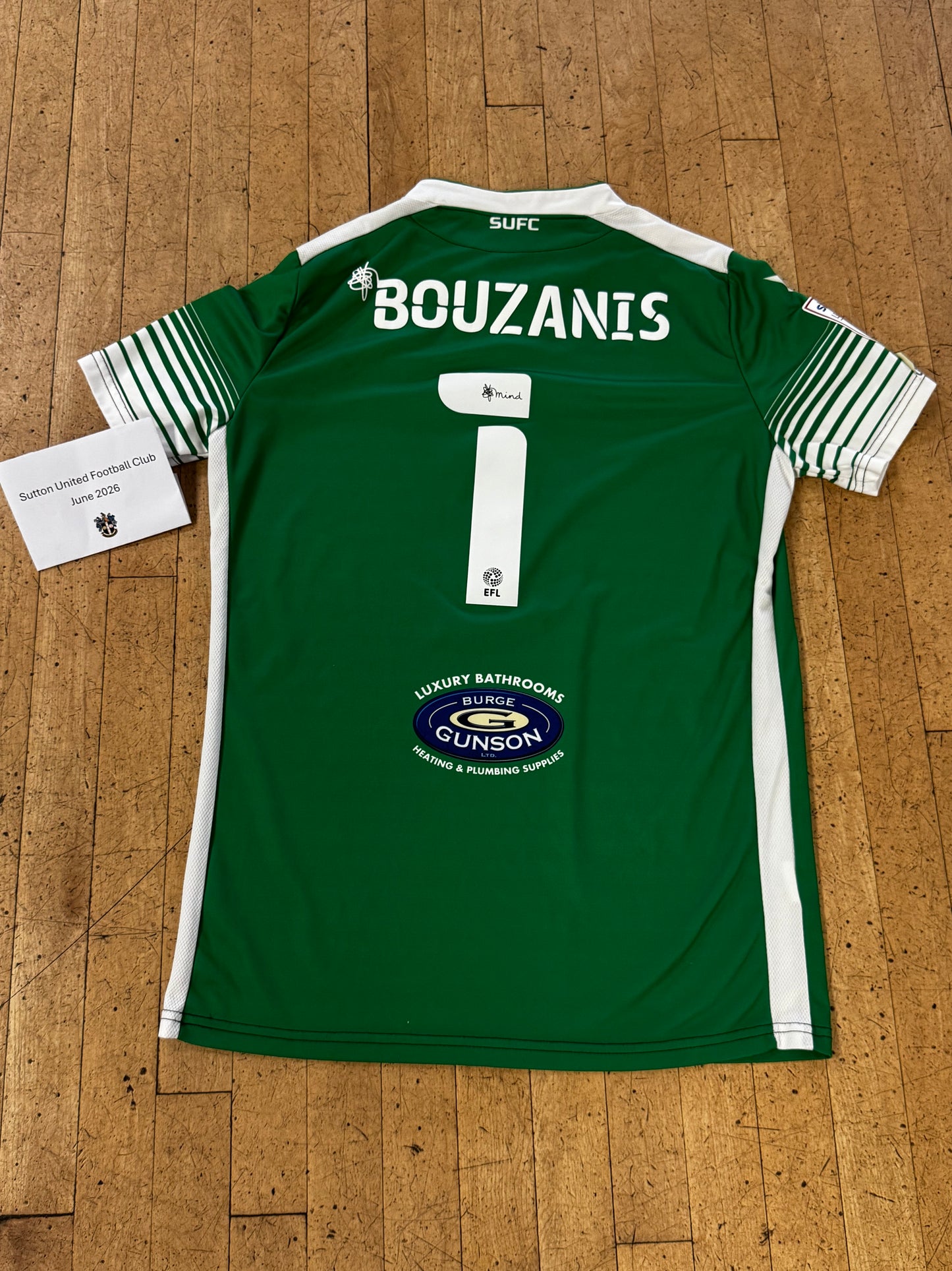 Dean Bouzanis Green GK Shirt 2021-2022
