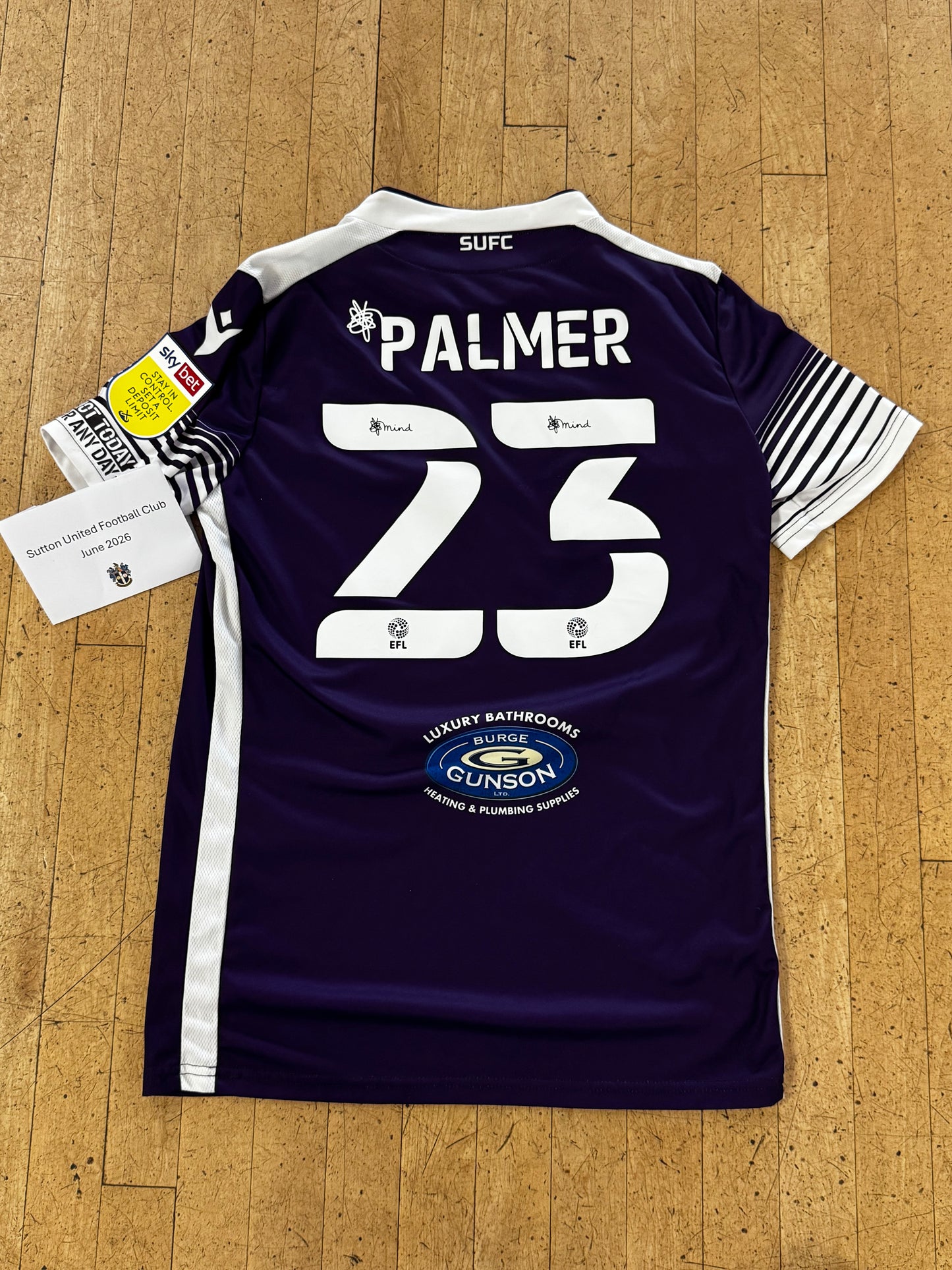 Harry Palmer Purple GK Shirt 2021-2022