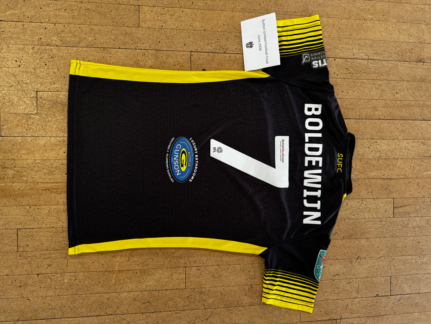 Enzio Boldewijn Black Away Shirt, Carabao Cup - 2022-2023