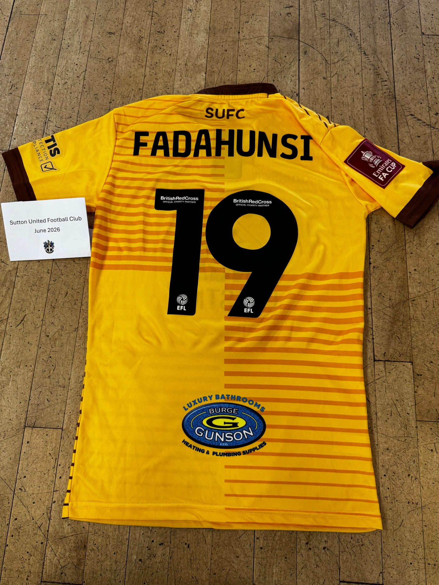 Tope Fadahunsi Home Shirt 2022-2023, FA Cup
