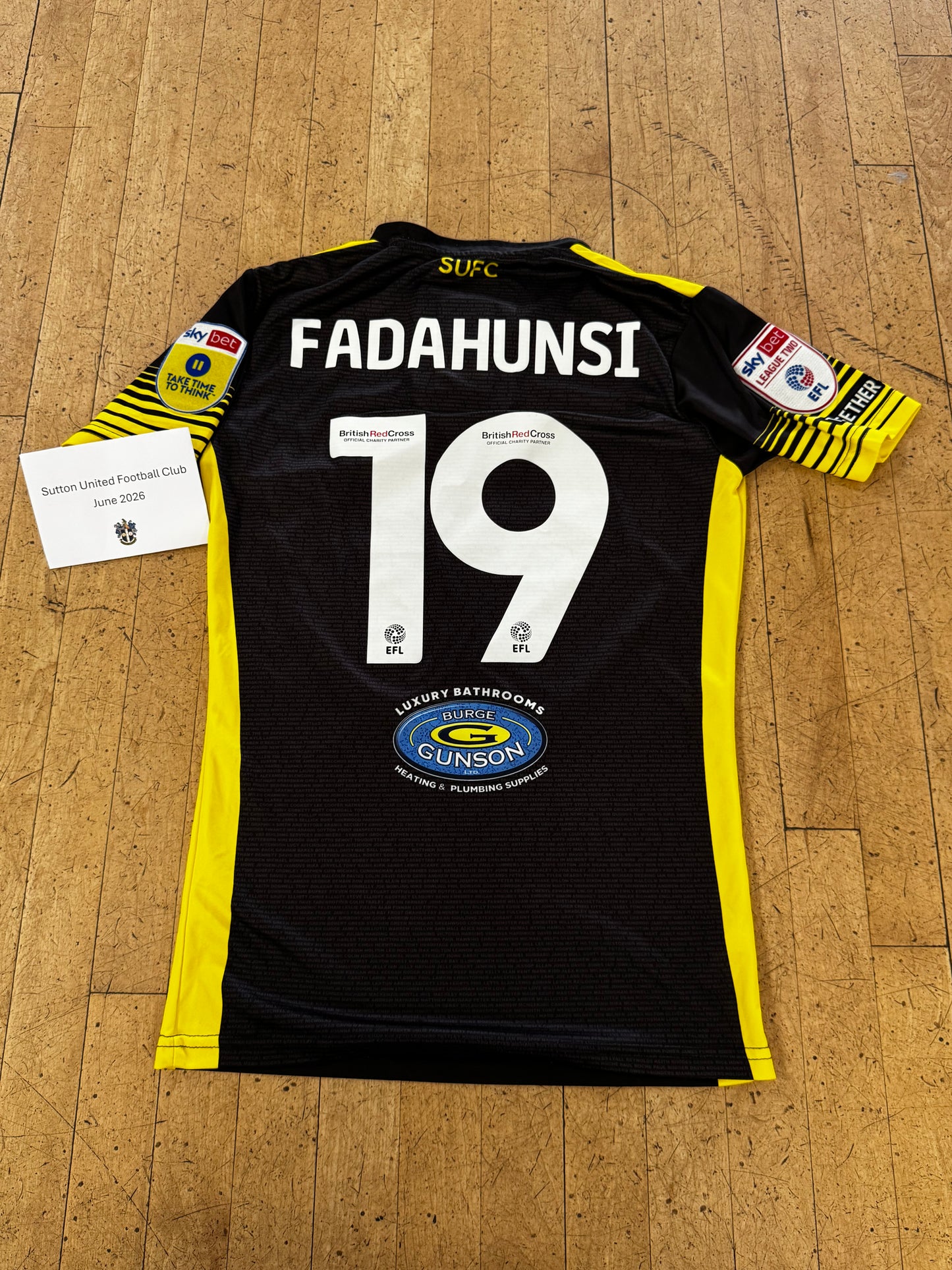 Tope Fadahunsi Black Away Shirt 2022-2023