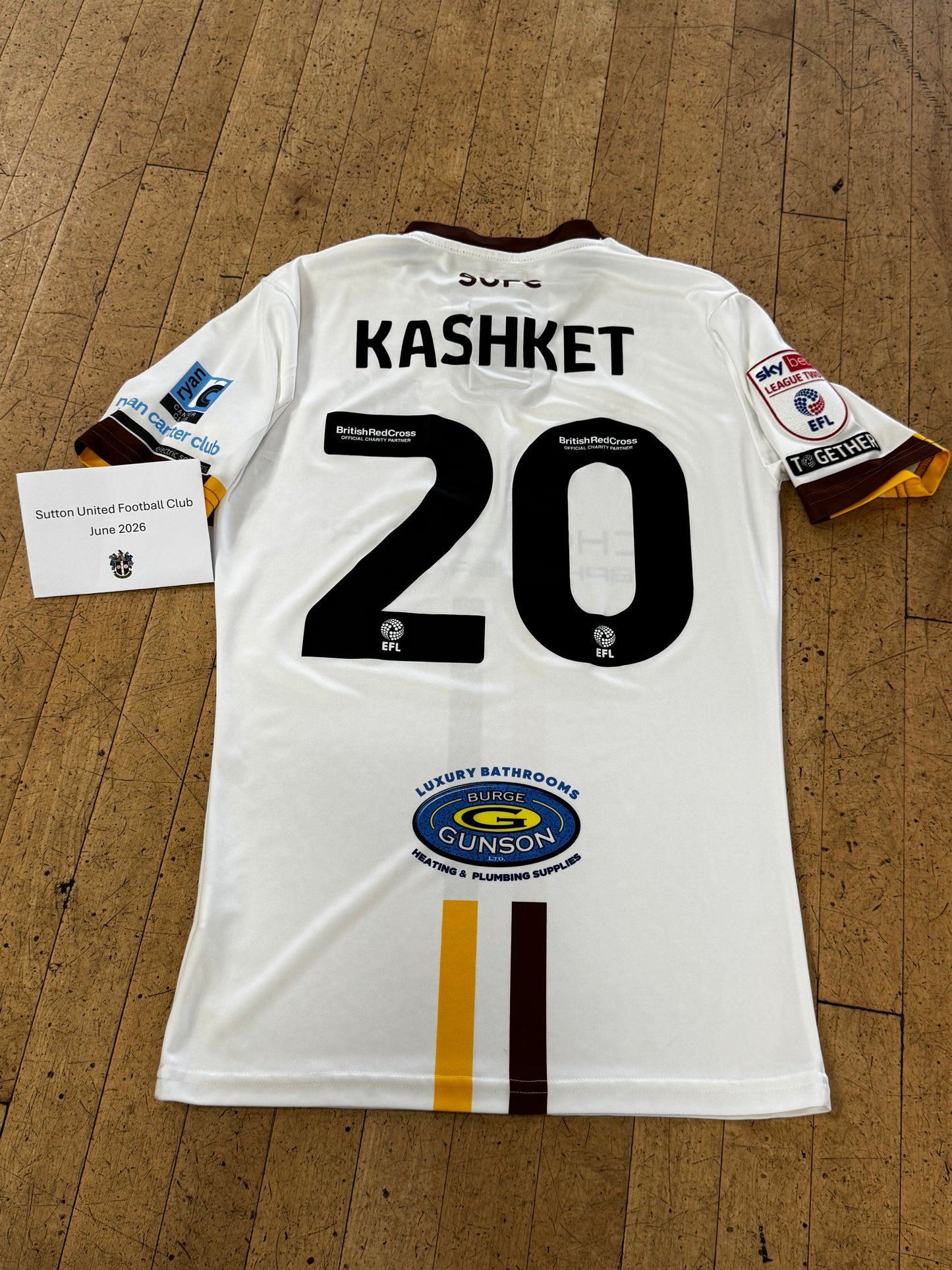Scott Kashket White Away Shirt 2023-2024