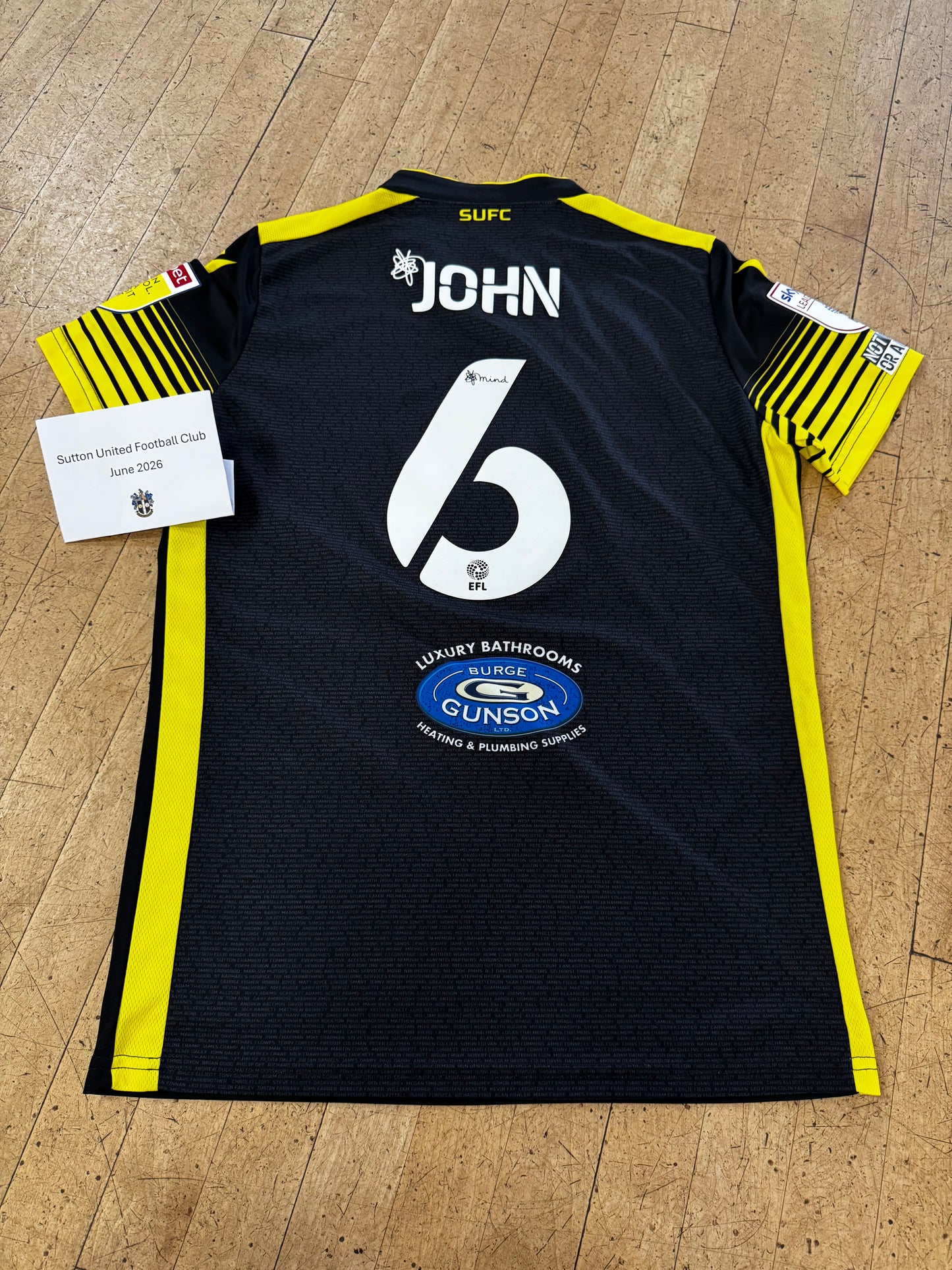 Louis John Black Away Shirt 2021-2022