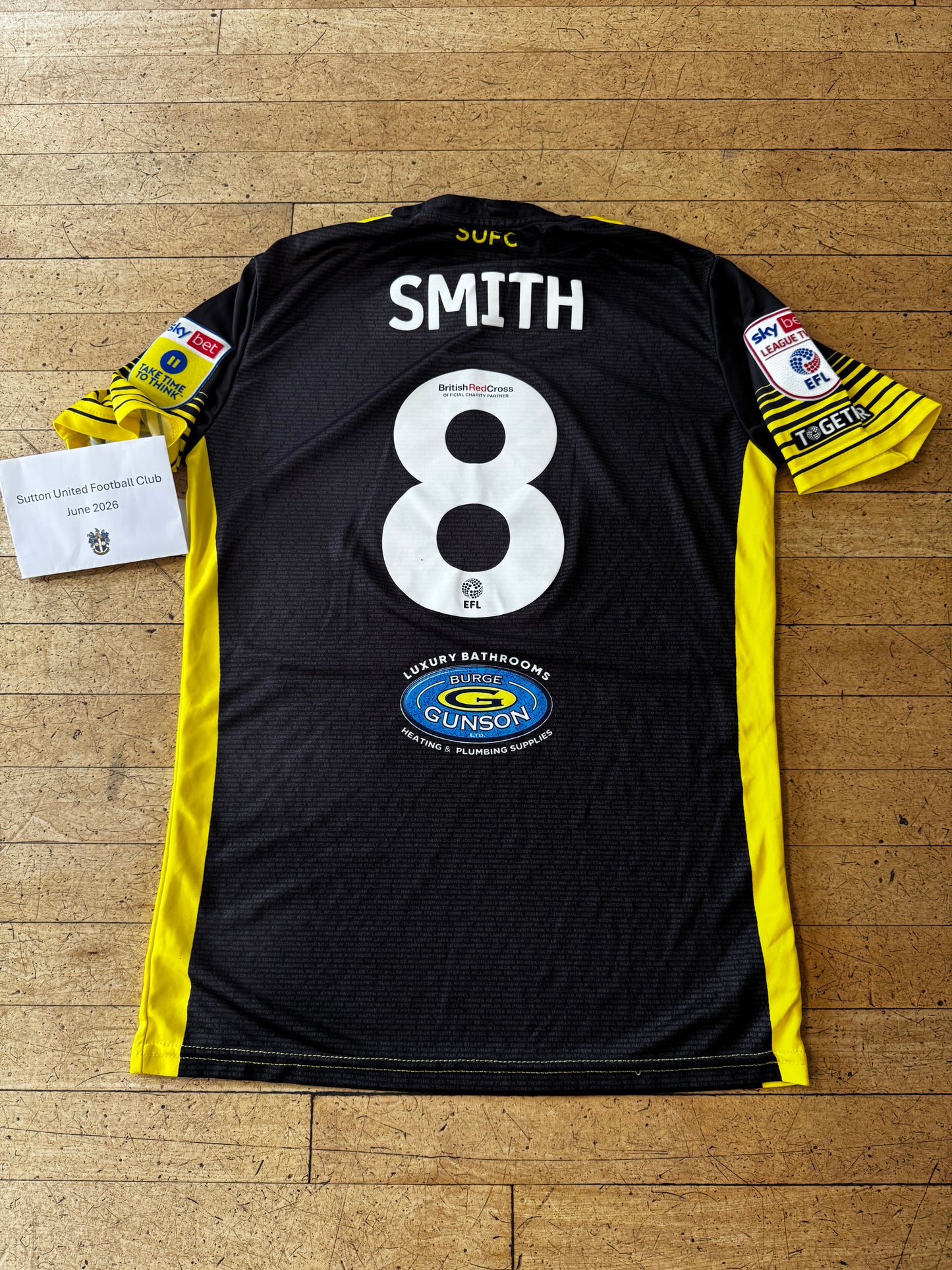 Alistair Smith Black Away Shirt 2022-2023