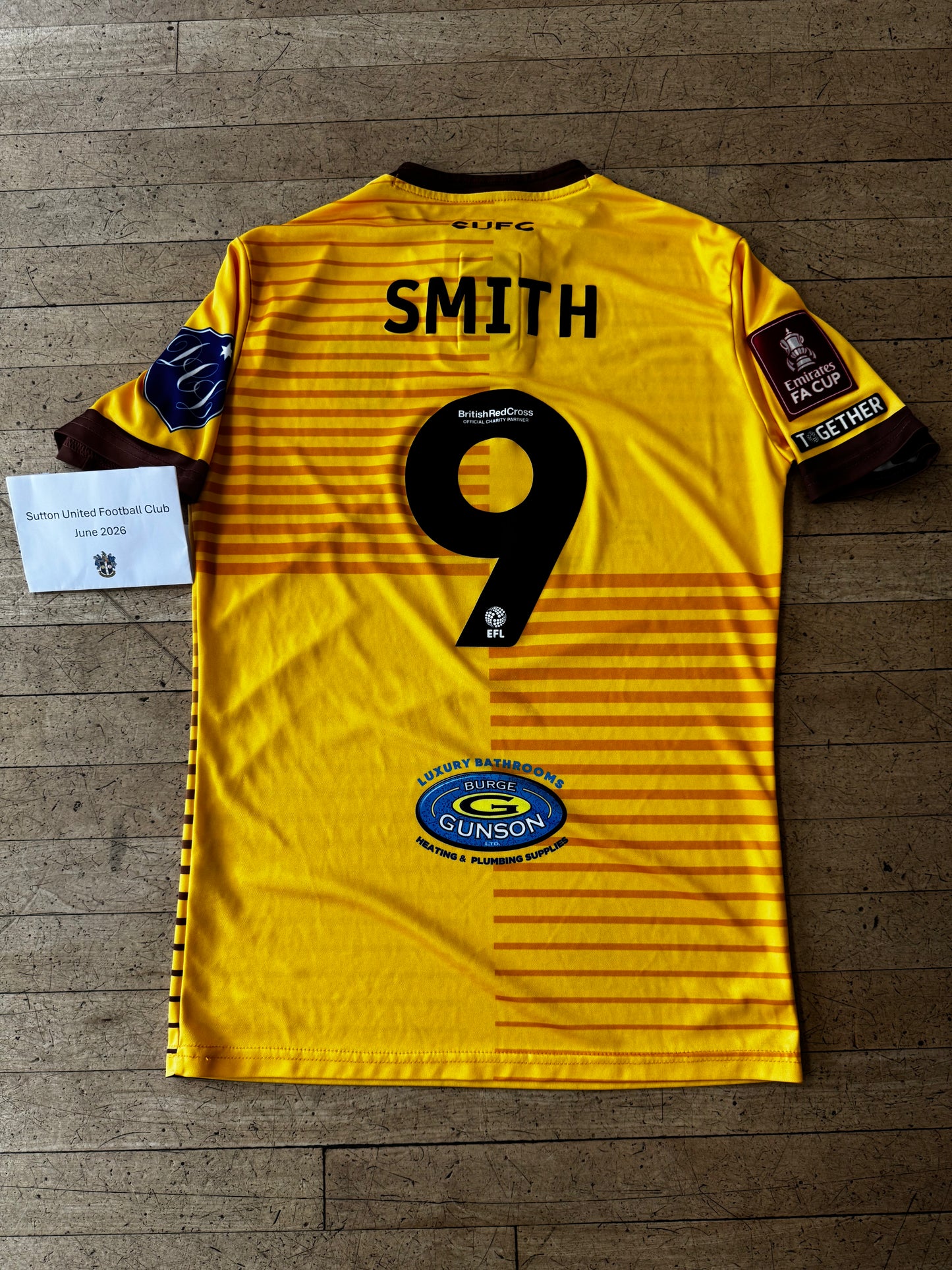 Harry Smith Home Shirt 2023-2024, FA Cup