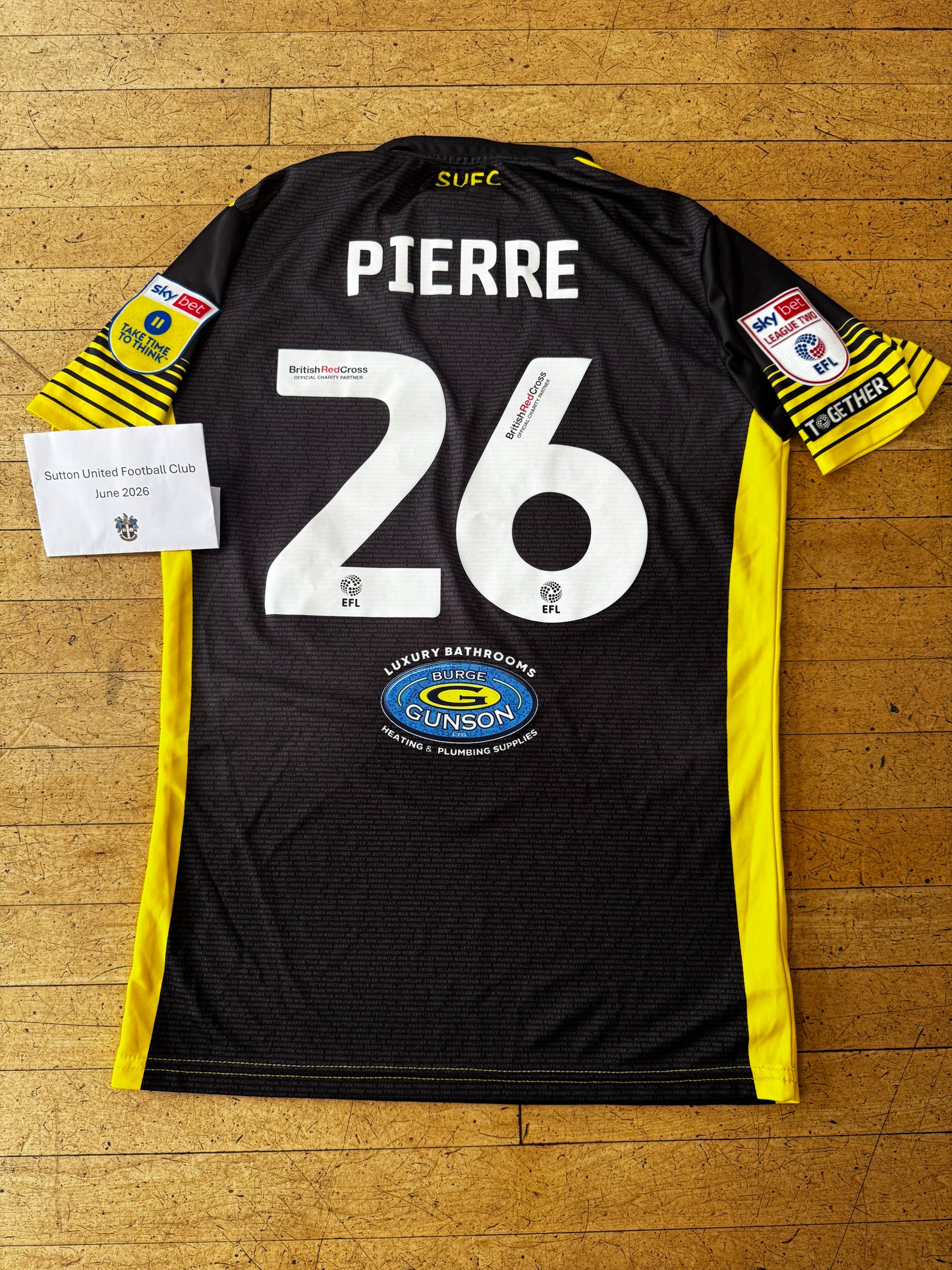 Aaron Pierre Black Away Shirt 2022-2023