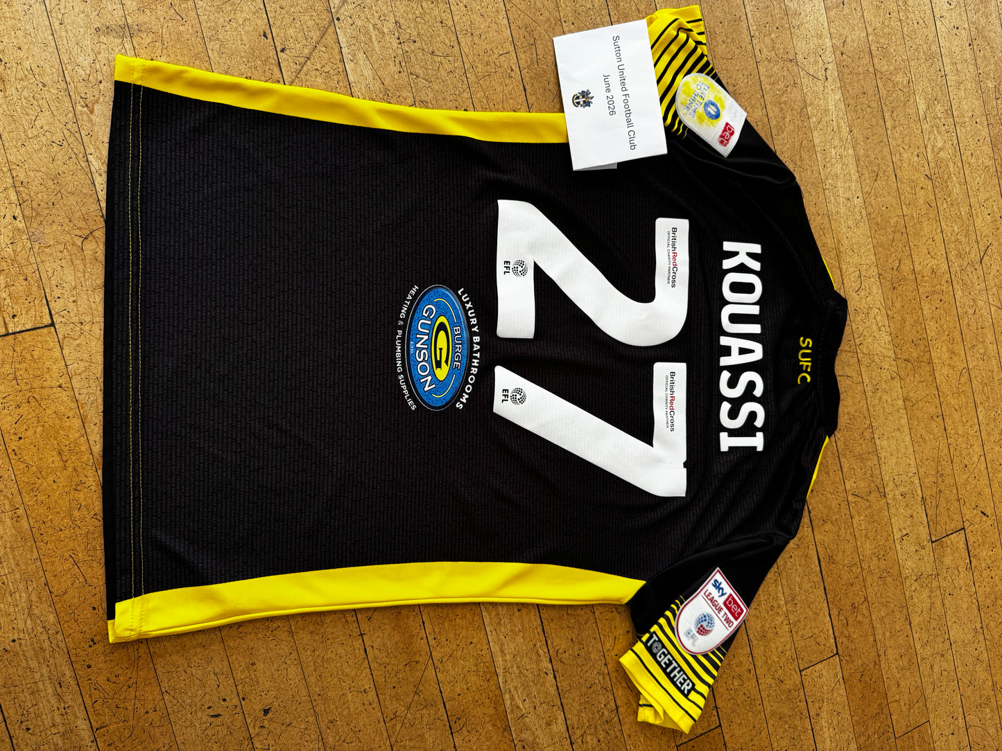 Kylian Kouassi Black Away Shirt 2022-2023
