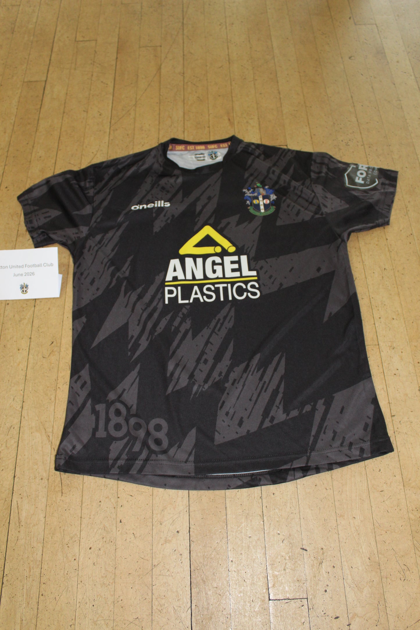 Lewis Ward Black GK Shirt 2022-2023, Papa John's Trophy