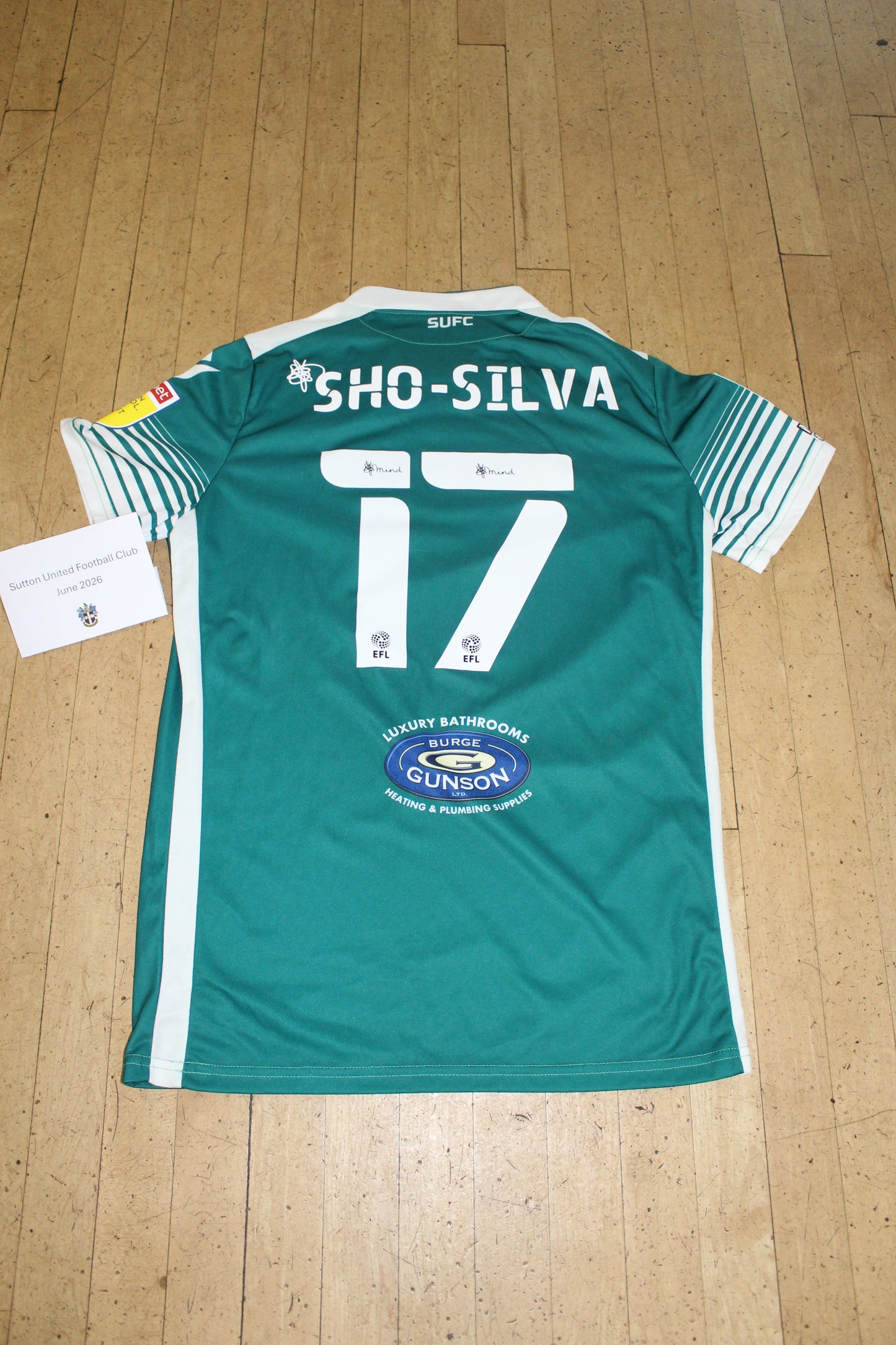 Tobi Sho-Silva Green Away Shirt 2021-2022