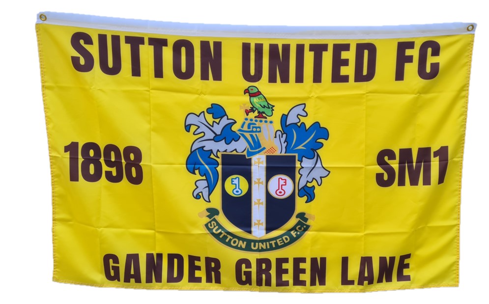 Flag 5ft x 3ft Sutton United