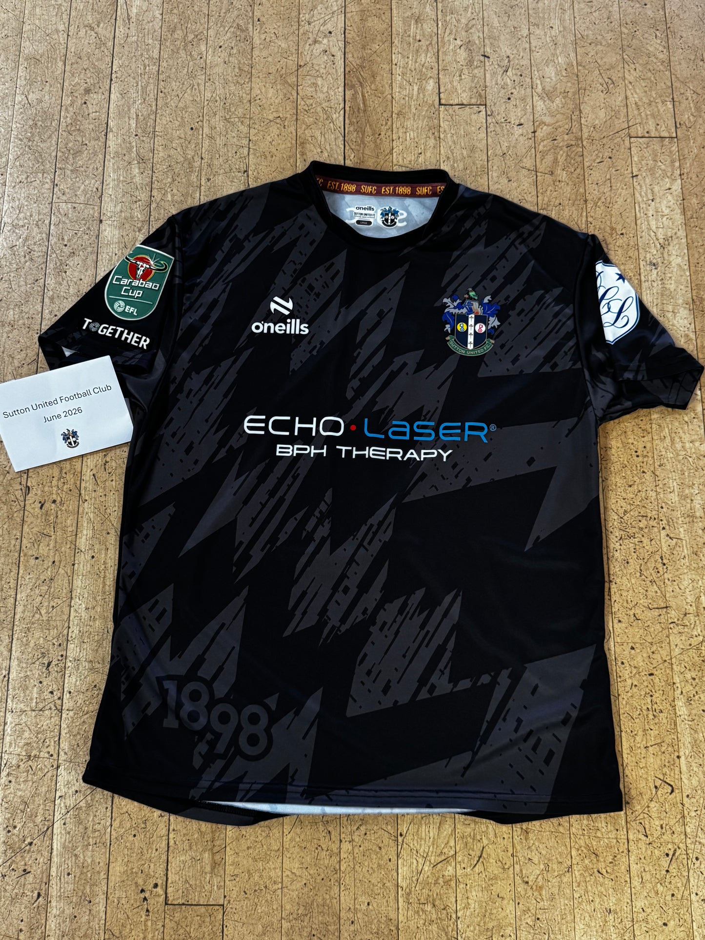 Jack Rose Black GK Shirt 2023-2024, Carabao Cup