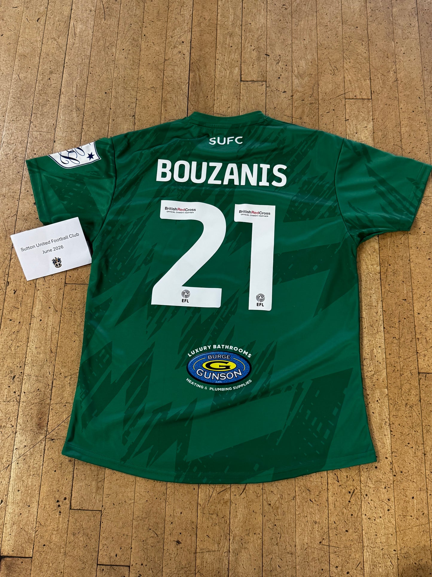 Dean Bouzanis Green GK Shirt 2023-2024