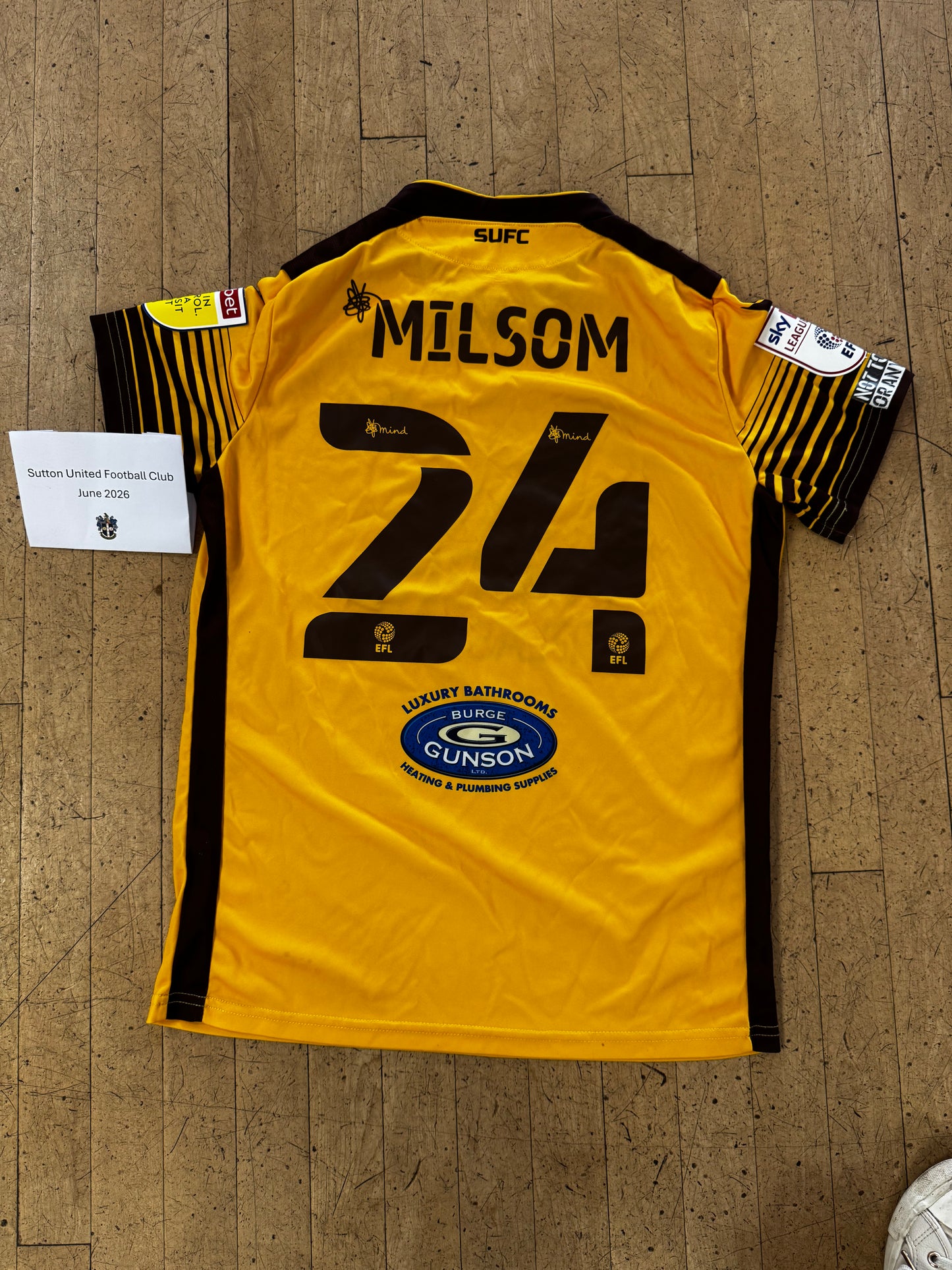 Rob Milsom Home Shirt 2021-2022