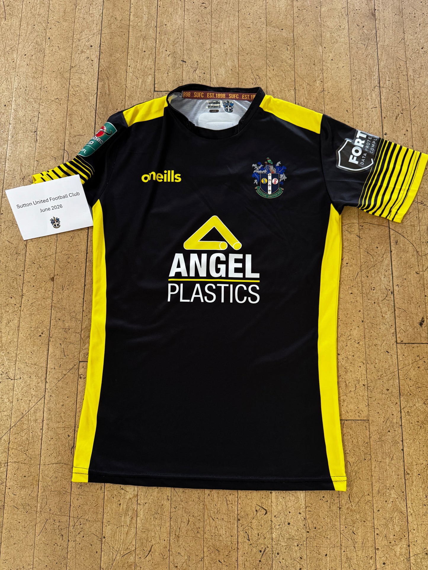 Rob Milsom Black Away Shirt 2022-2023, Carabao Cup