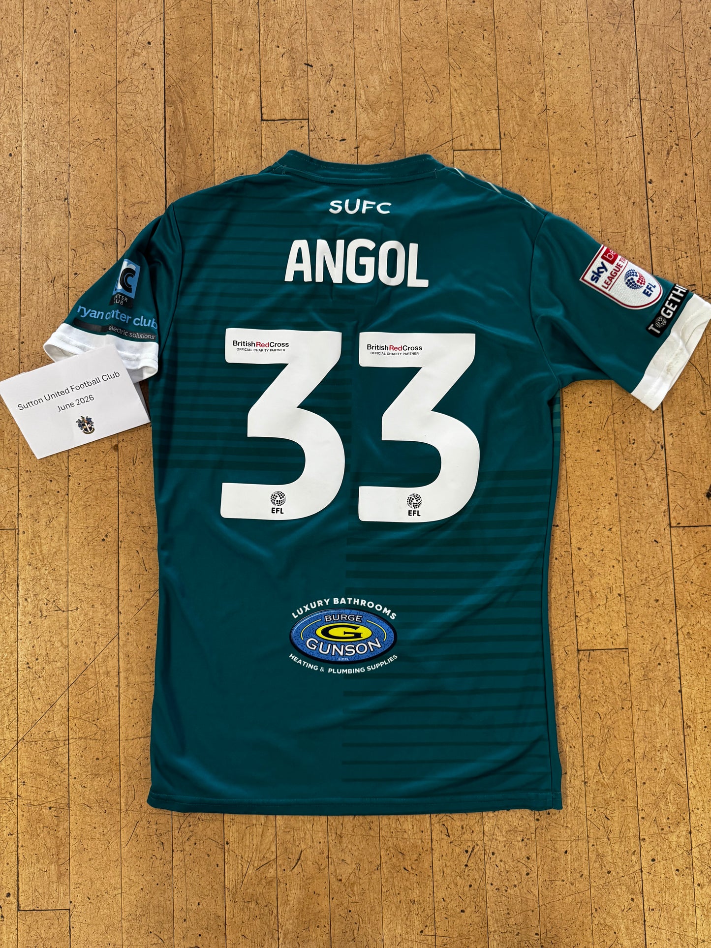 Lee Angol Green Away Shirt - 2023-2024