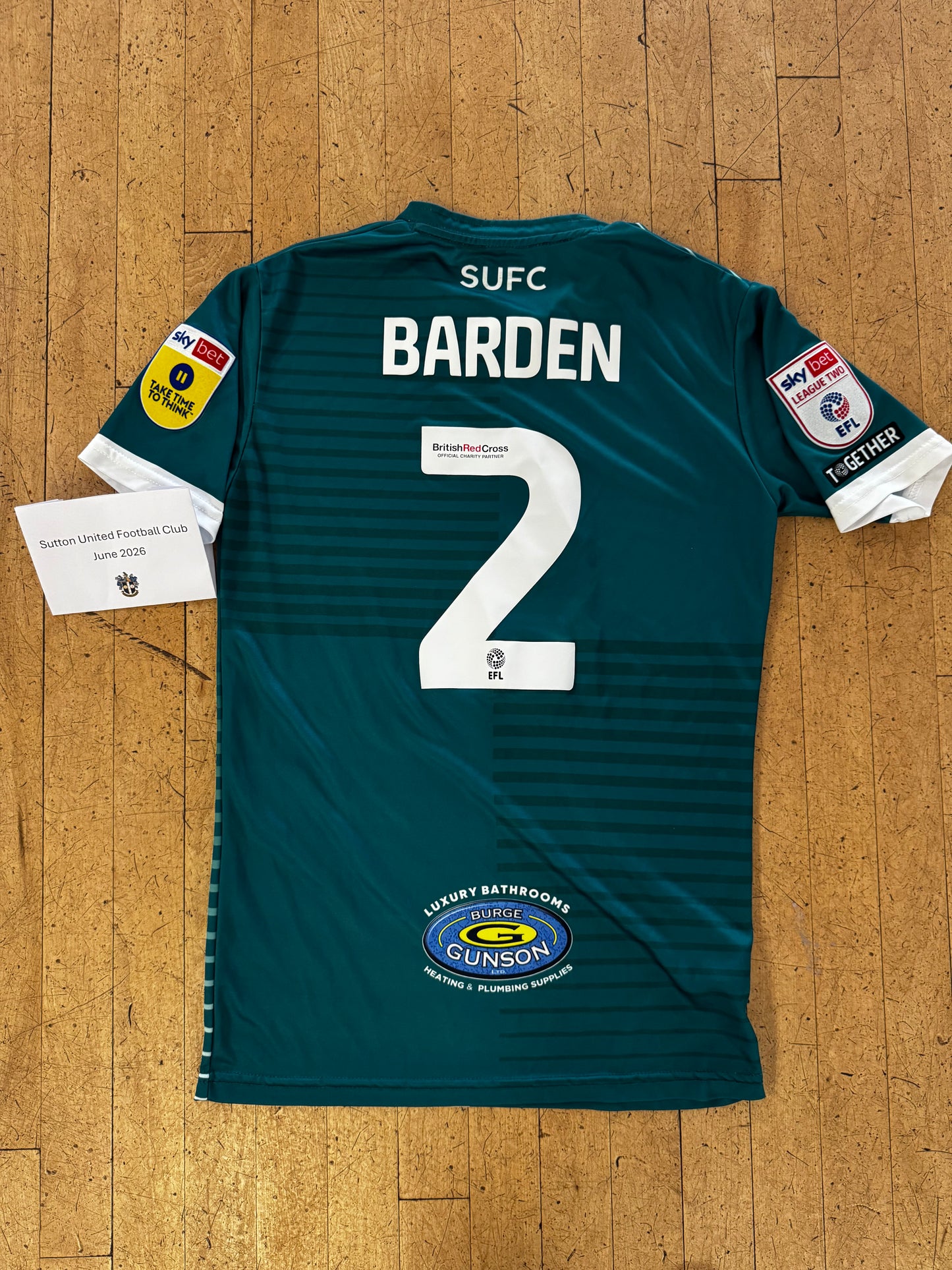 Jon Barden Green Away Shirt - 2023-2024