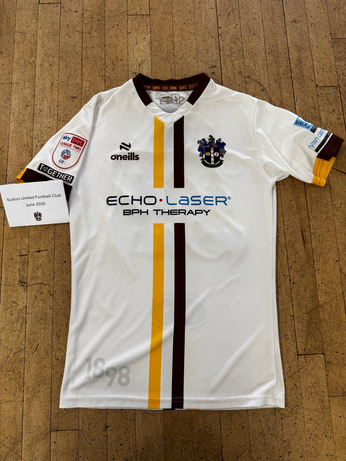 Lee Angol White Away Shirt - 2023-2024