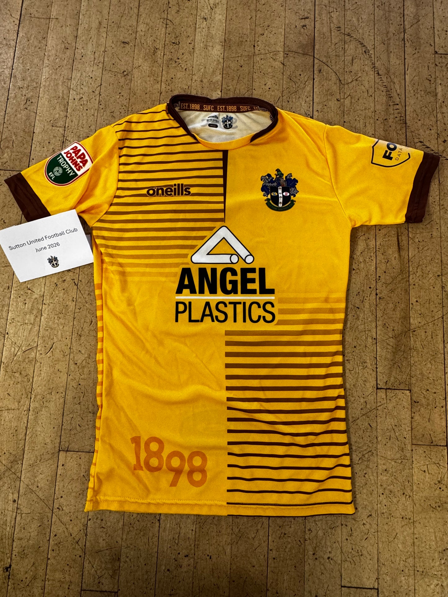 Roman Charles-Cook Home Papa John's Trophy Shirt 2022-2023