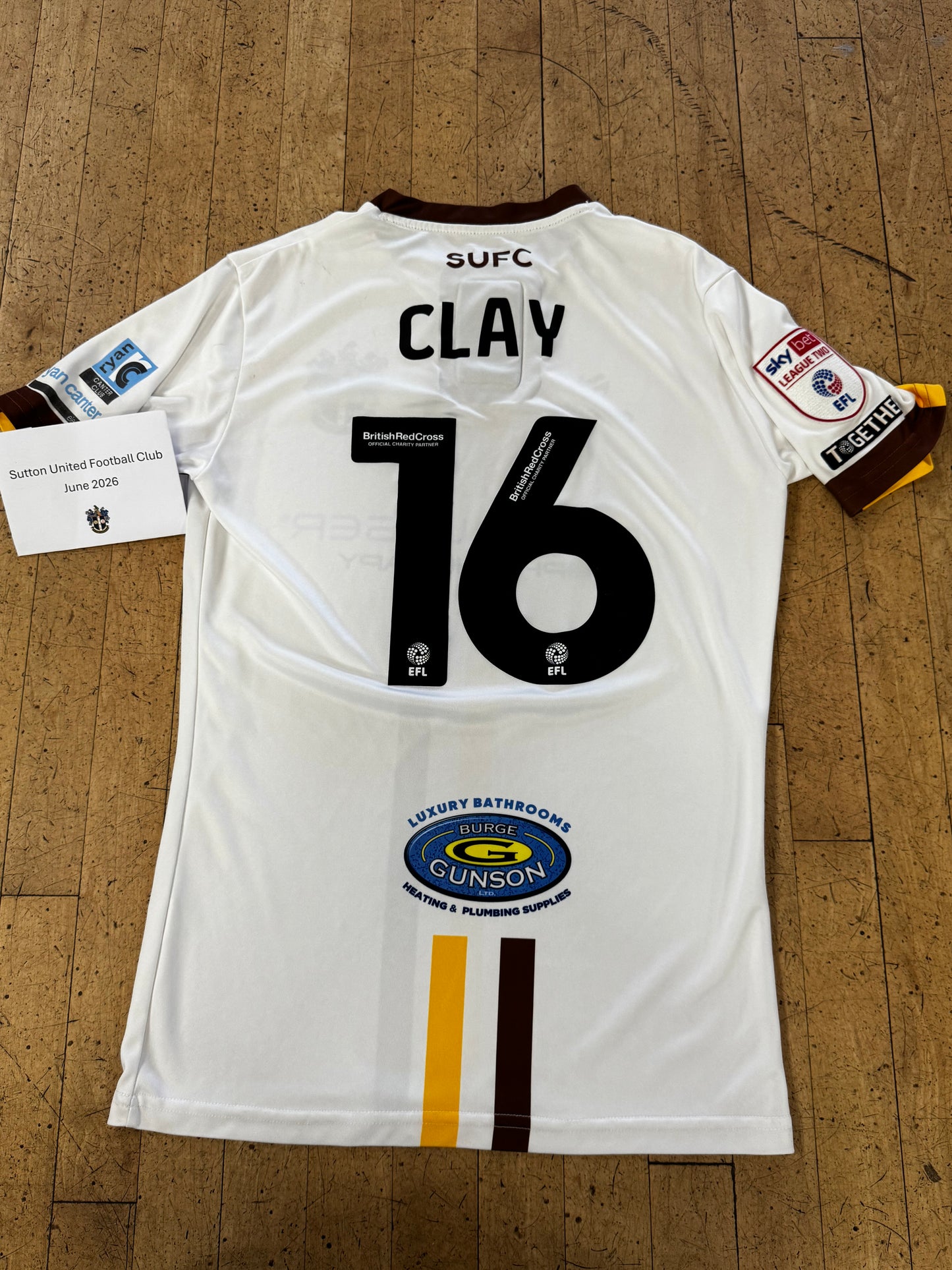 Craig Clay White Away Shirt - 2023-2024