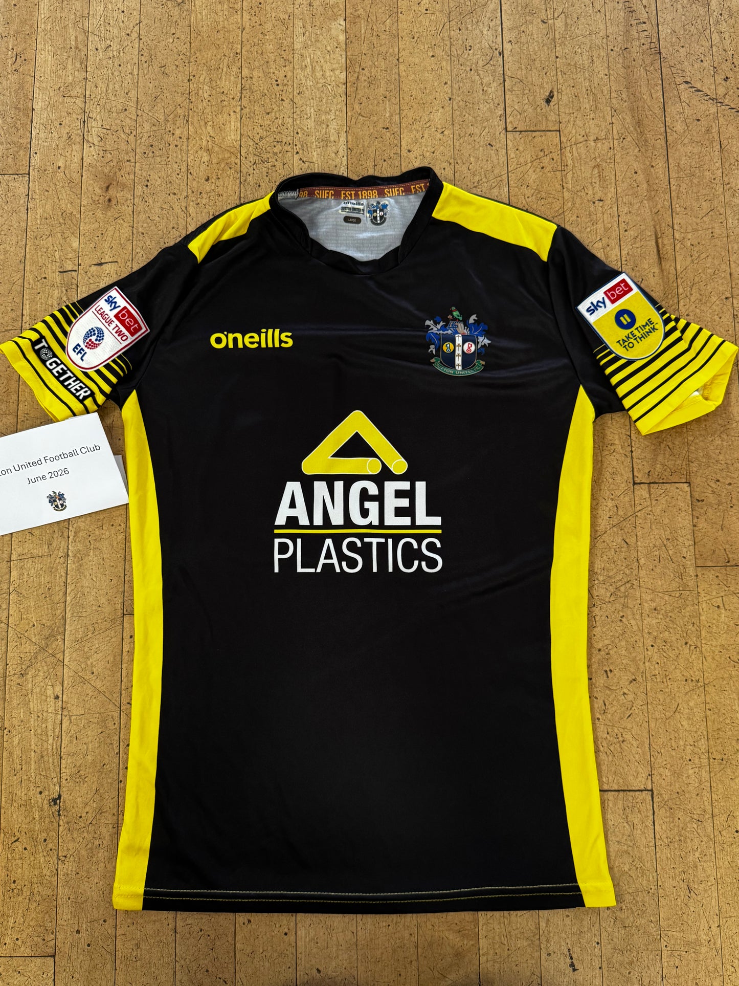 Matthew Dennis Black Away Shirt 2022-2023