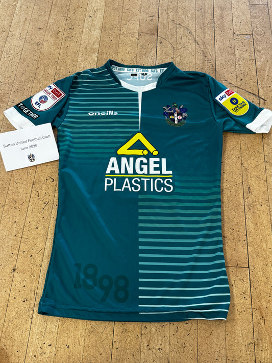 Luke Gambin Green Away Shirt 2022-2023