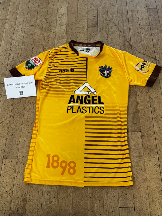 Sam Hart Home Shirt 2022-2023, Papa John's Trophy