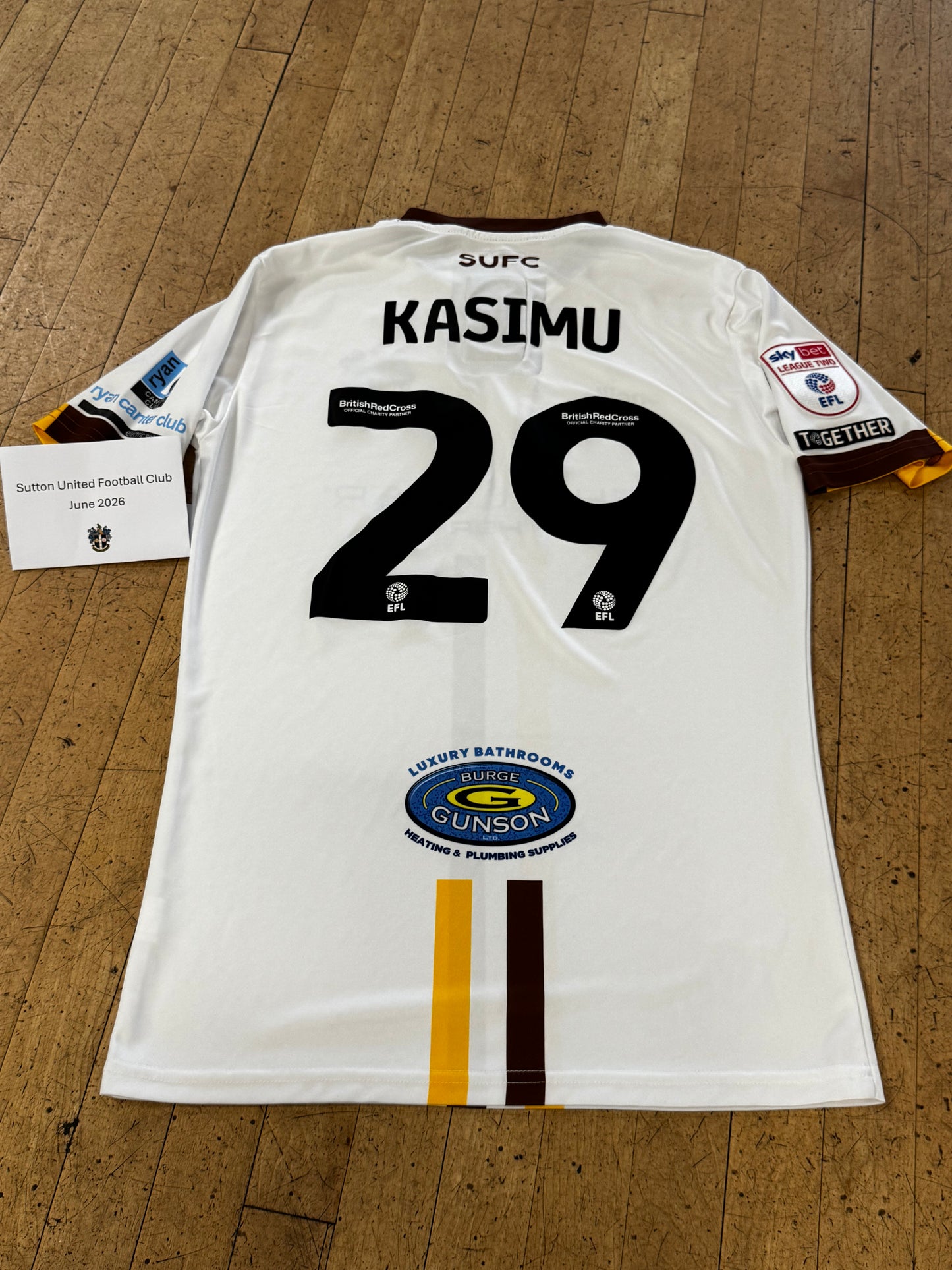 Hisham Kasimu White Away Shirt 2023-2024