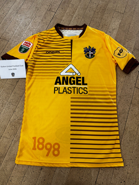 Adam Lovatt Home Shirt 2022-2023, Papa Johns Trophy