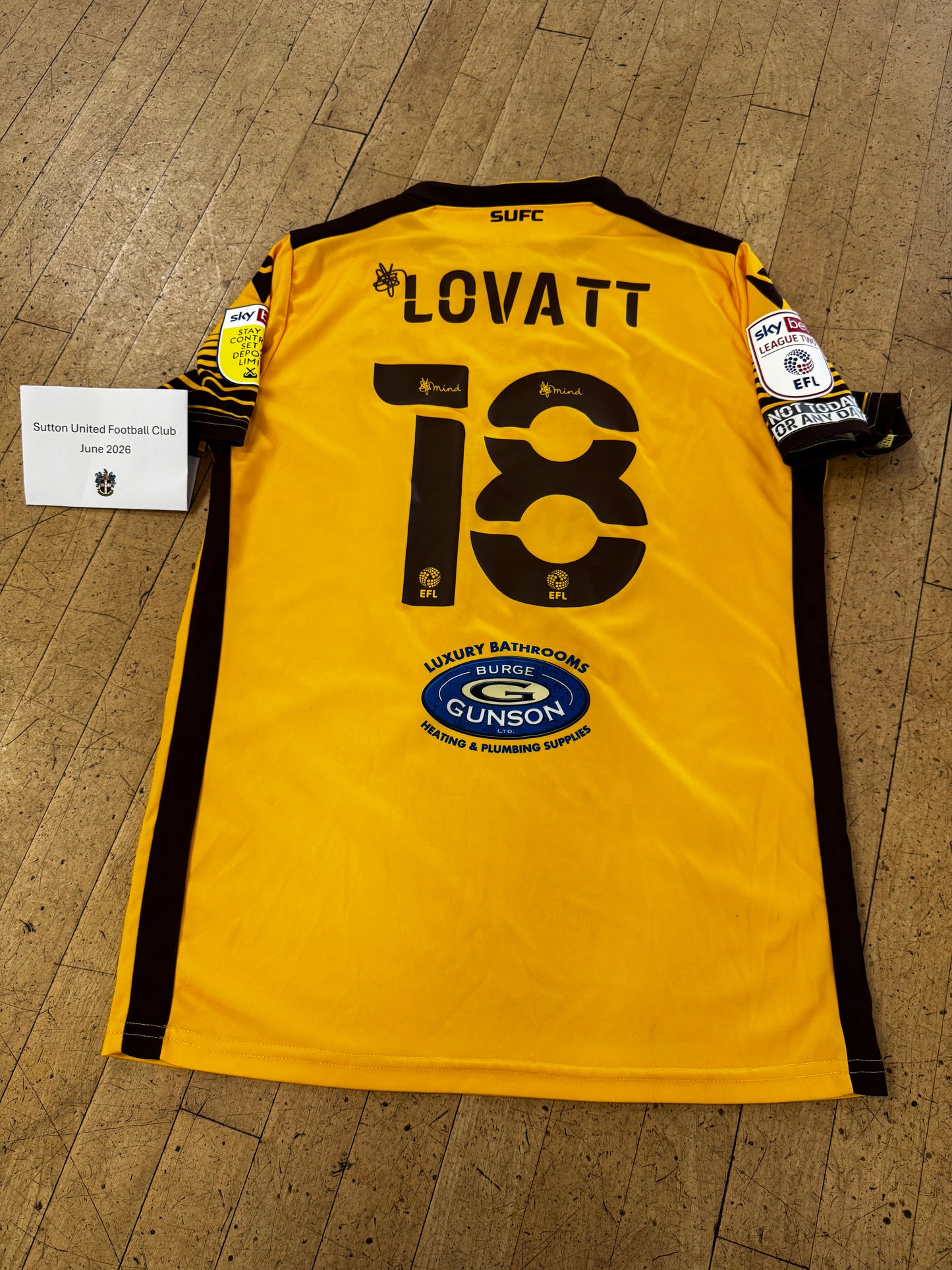 Adam Lovatt Home Shirt 2021-2022