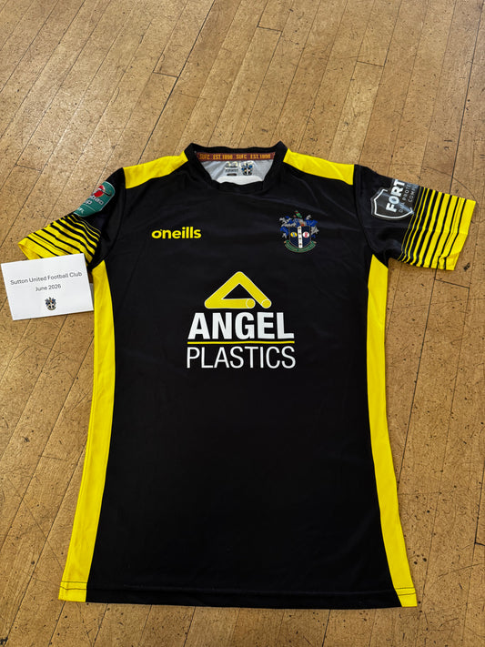 Adam Lovatt Black Away Shirt 2022-2023, Carabao Cup