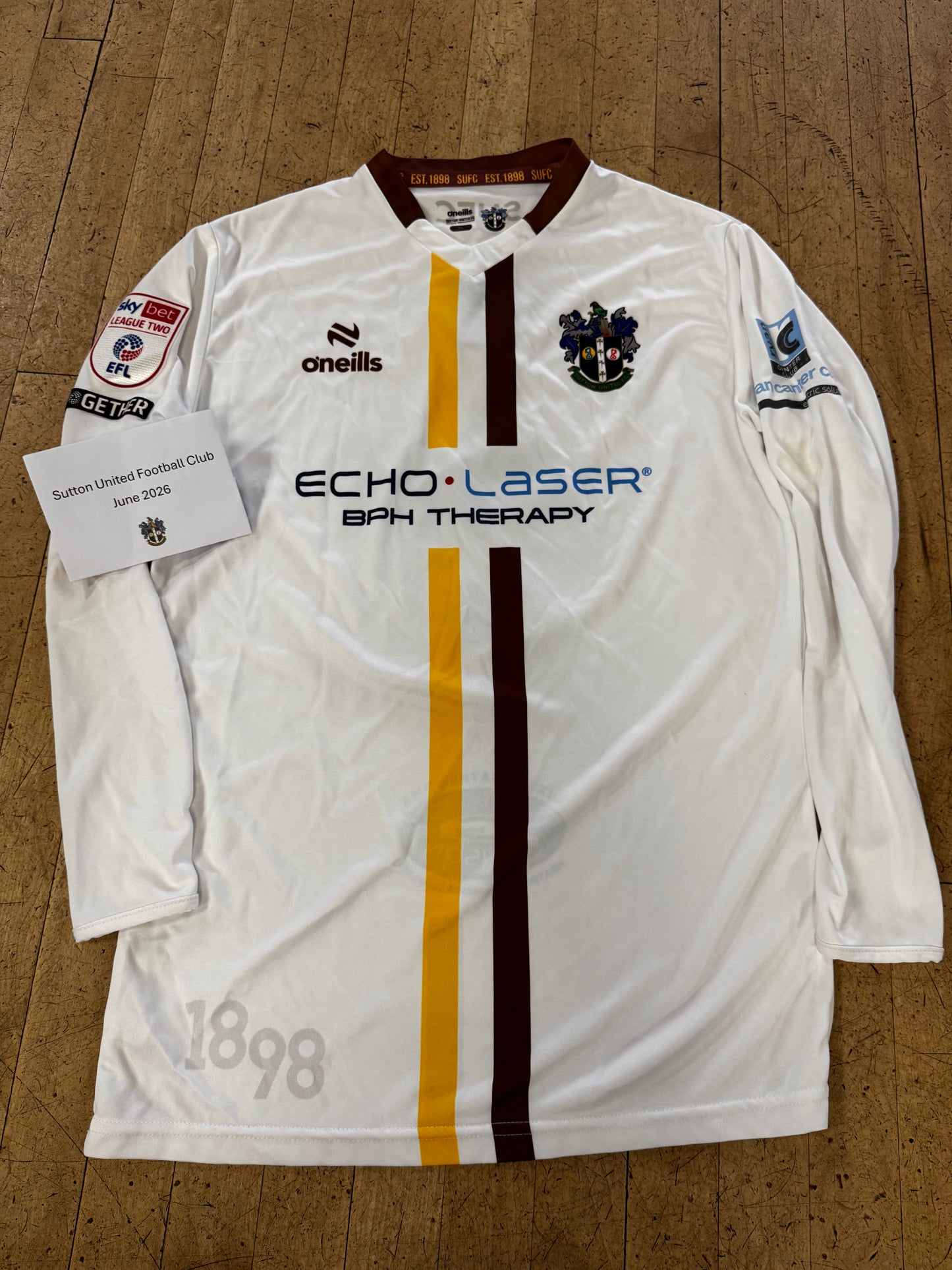 Louis John White Away Shirt 2023-2024
