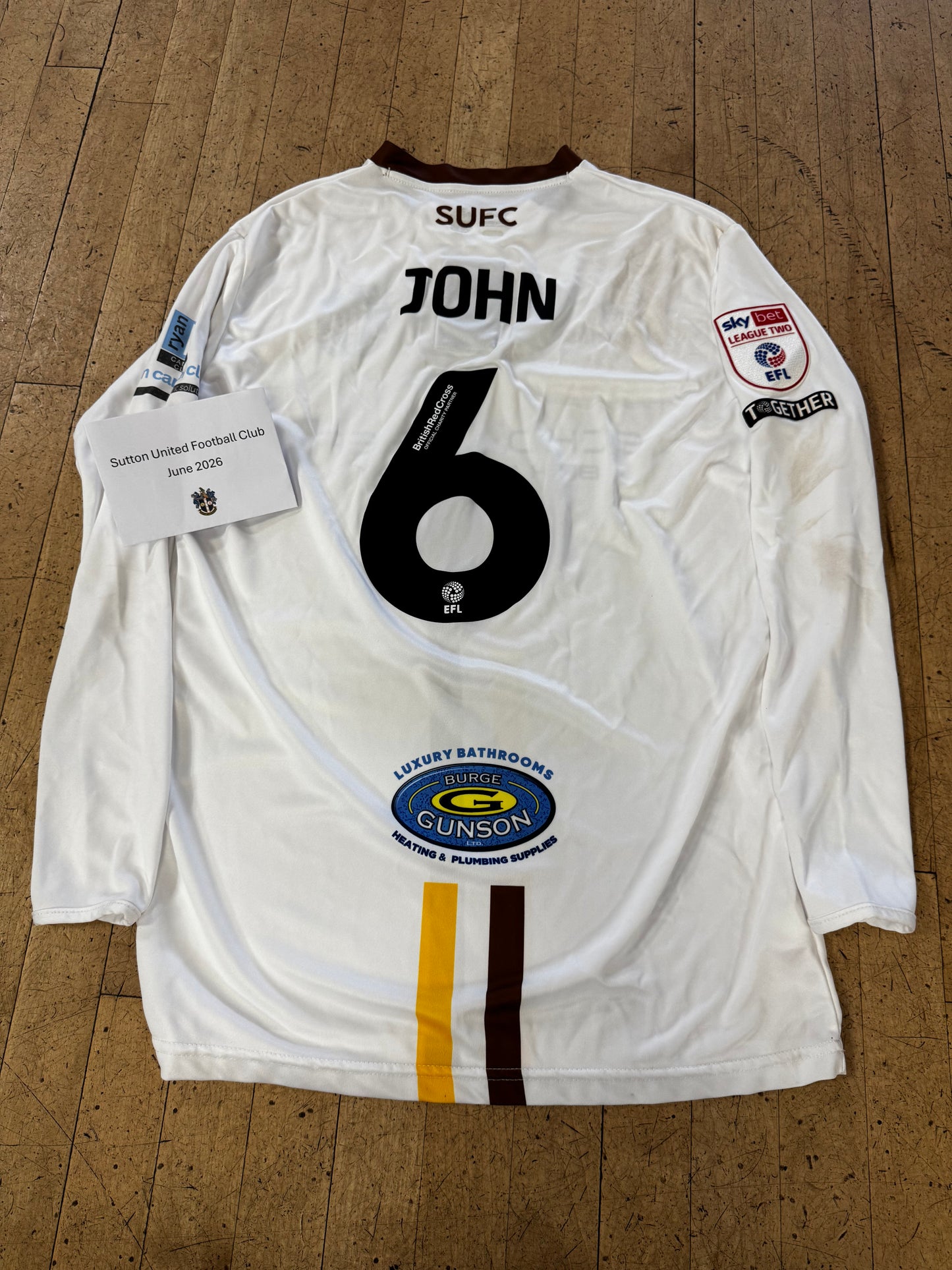 Louis John White Away Shirt 2023-2024