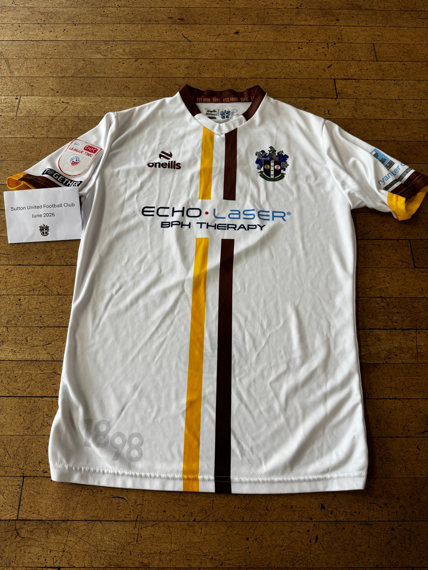 Omar Sowumni White Away Shirt 2023-2024