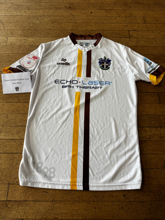 Omar Sowumni White Away Shirt 2023-2024