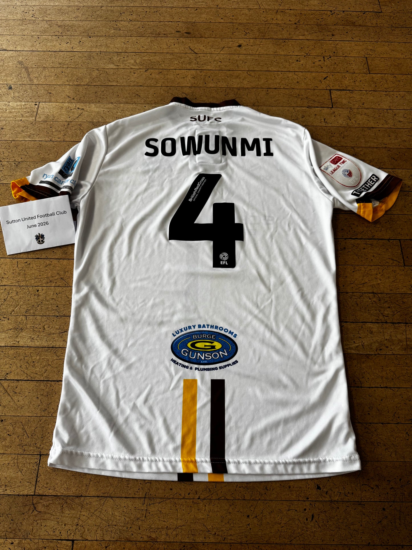 Omar Sowumni White Away Shirt 2023-2024