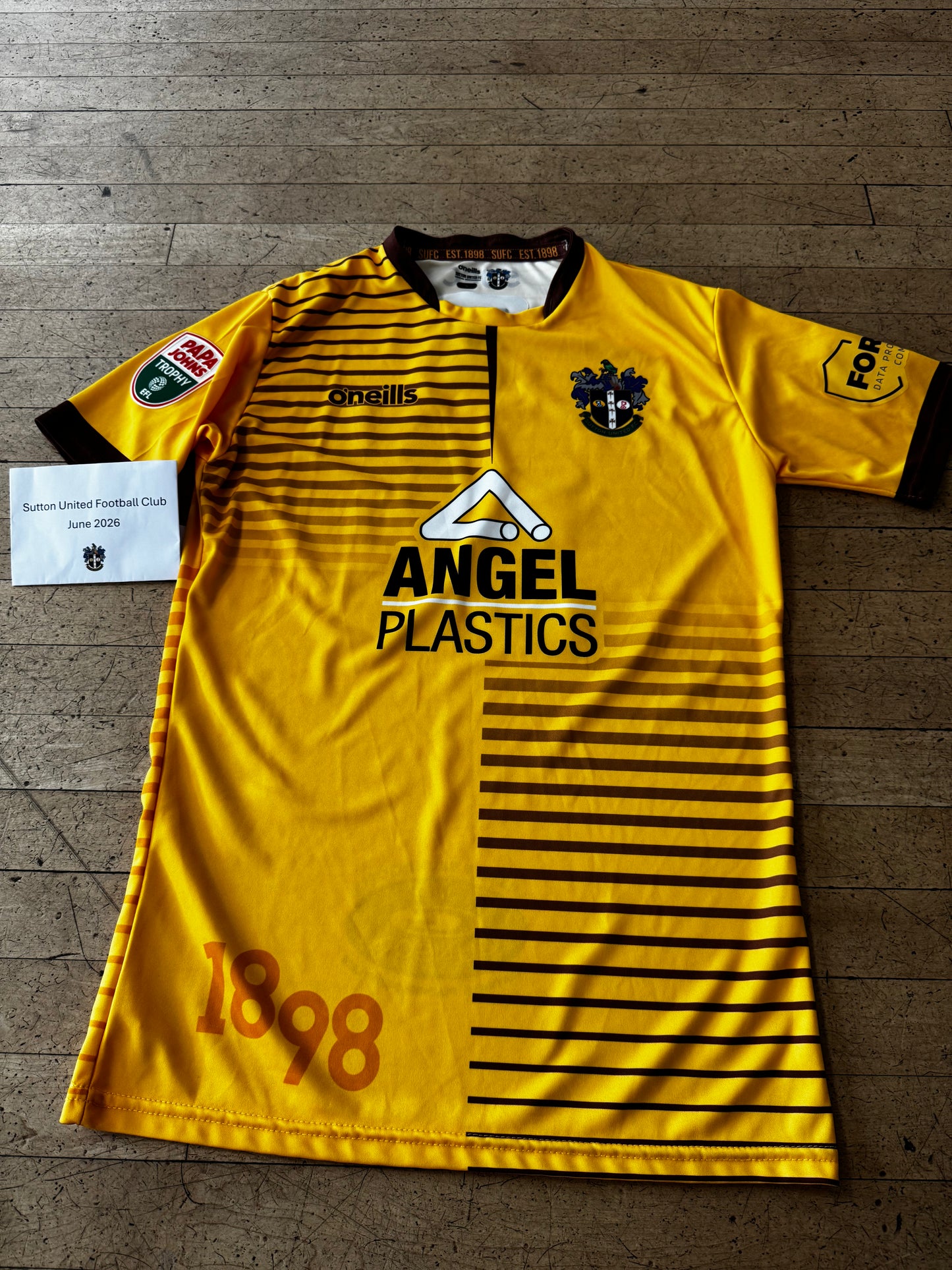 Kwame Thomas Home Shirt 2022-2023, Papa John's Trophy