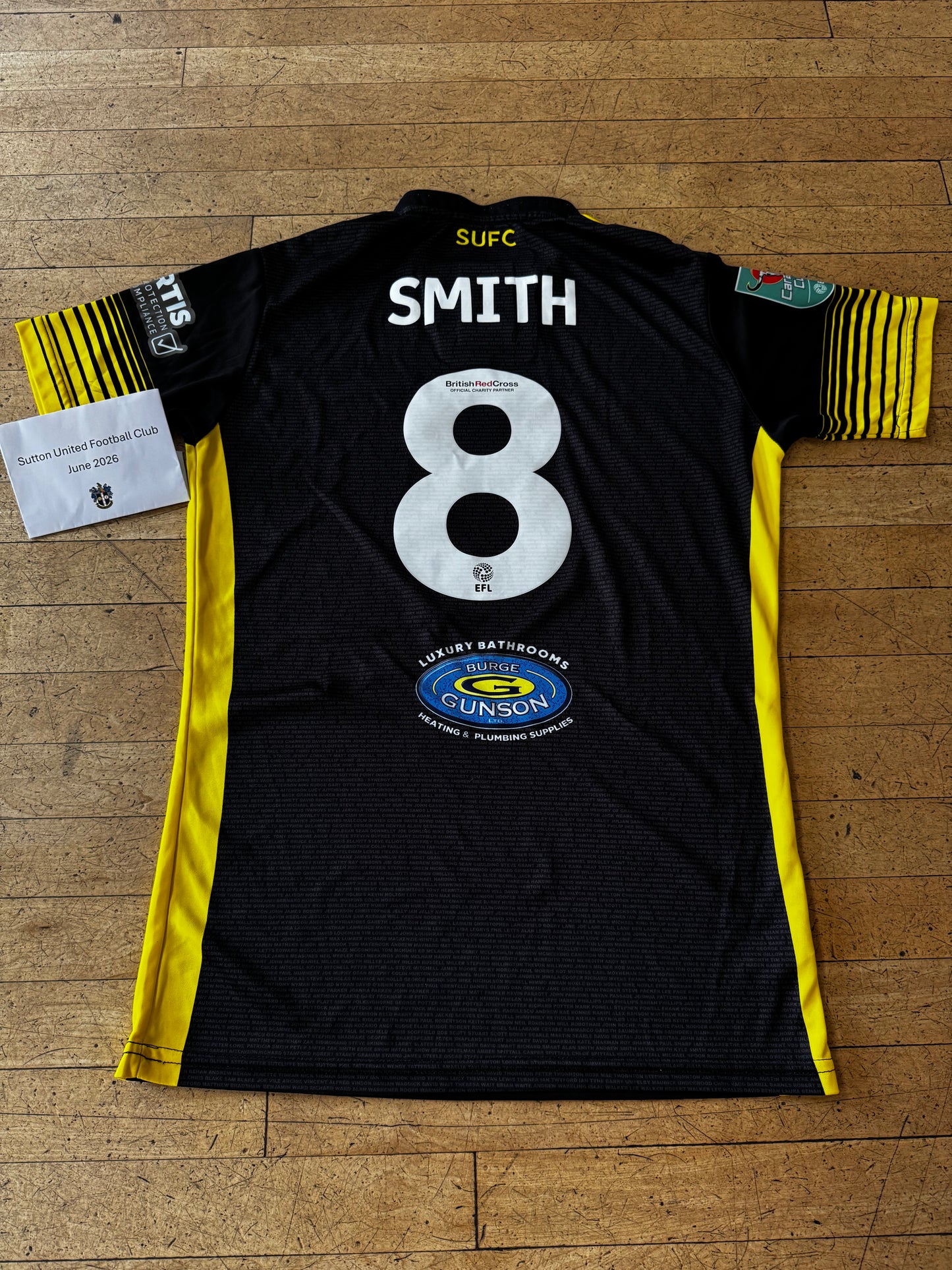 Alistair Smith Black Away Shirt 2022-2023, Carabao Cup