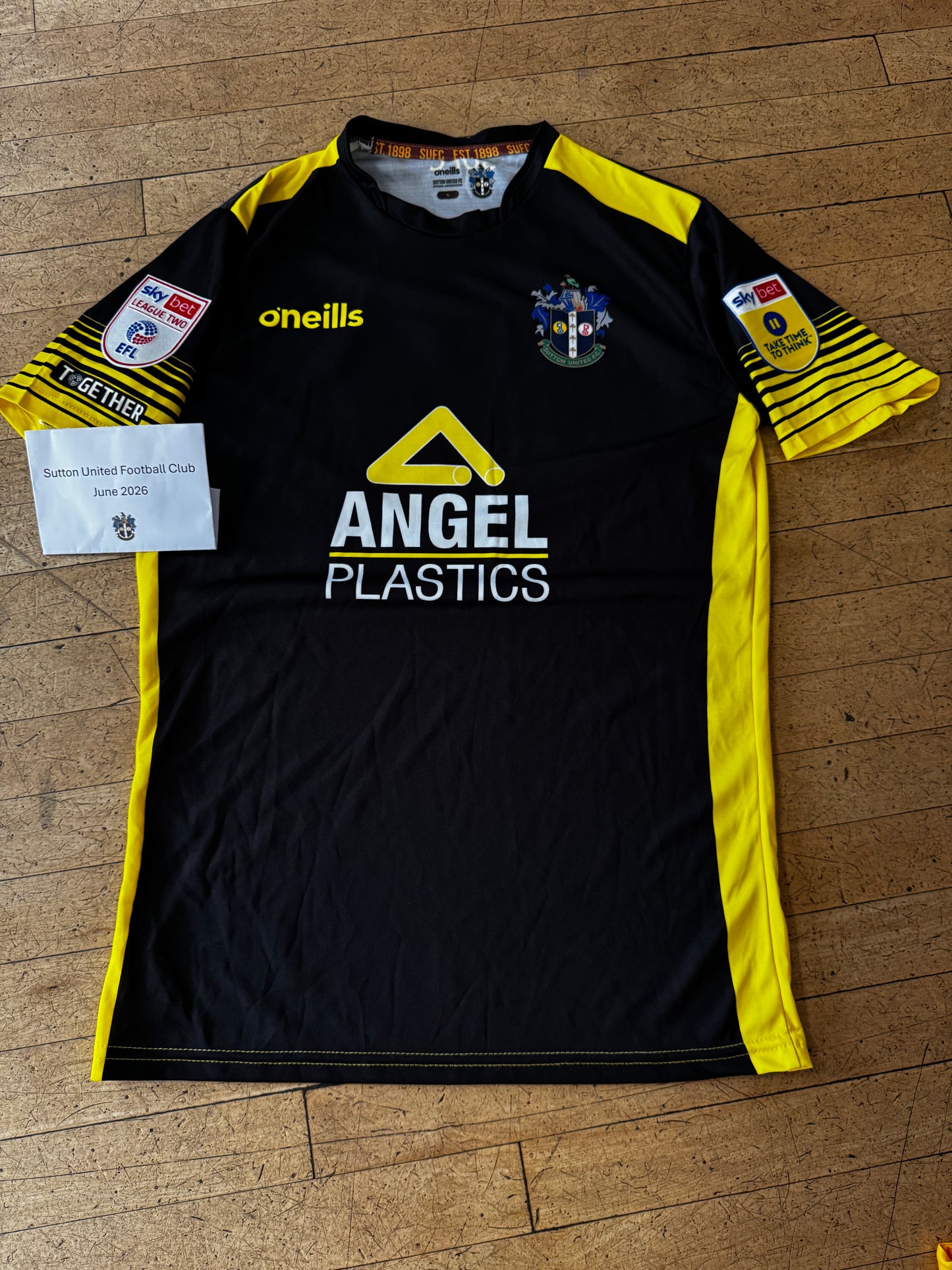 Matthew Ridley Black Away Shirt 2022-2023