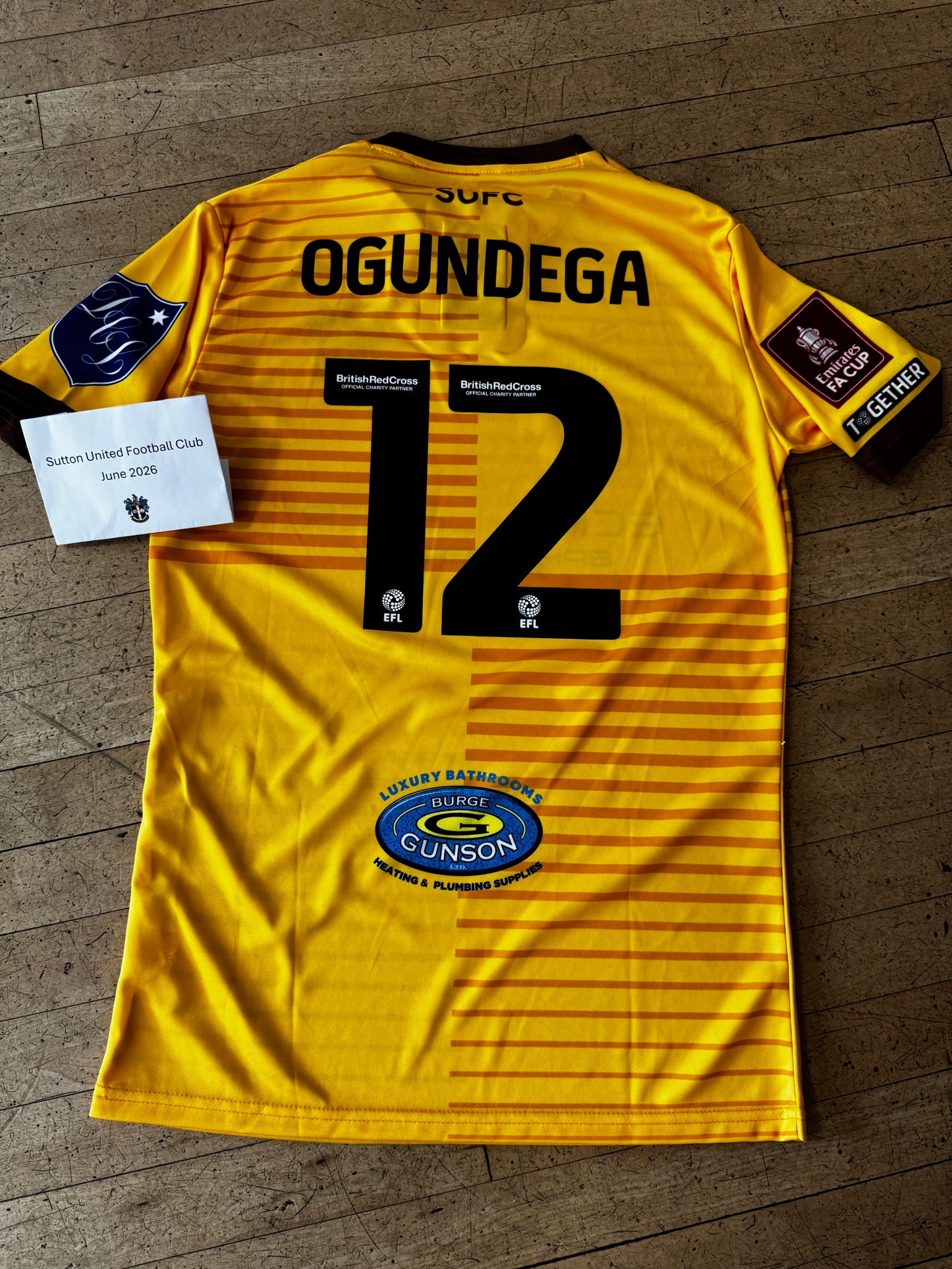 Tobi Ogundega Home Shirt 2023-2024, FA Cup