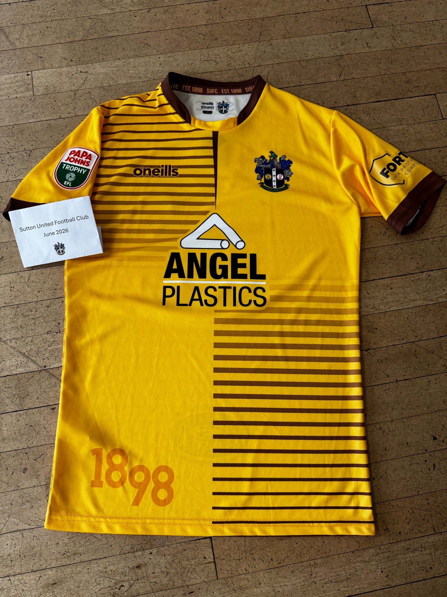 Tobi Ogundega Home Shirt 2022-2023, Papa John's Trophy