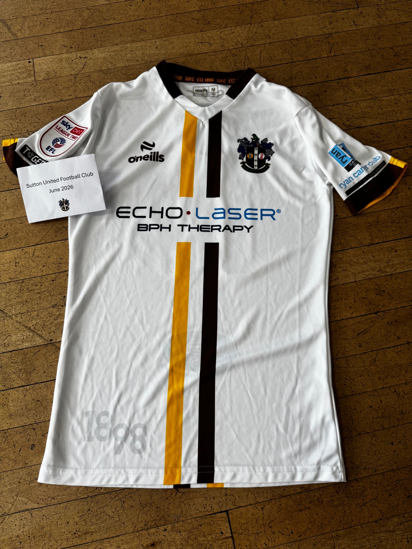 Dion Pereira White Away Shirt 2023-2024