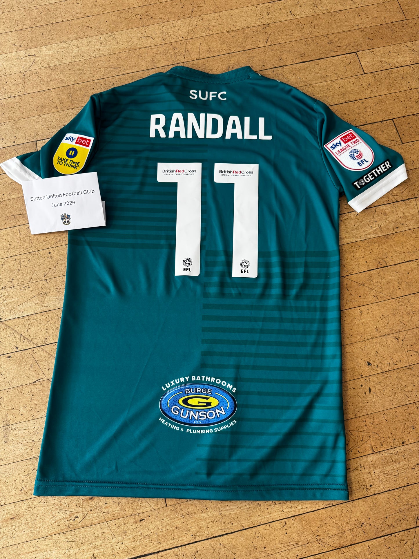 Will Randall Green Away Shirt 2022-2023