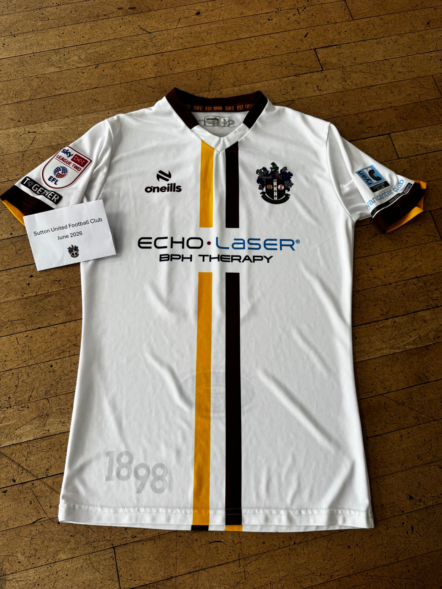 Omari Patrick White Away Shirt 2023-2024