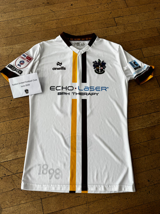 Omari Patrick White Away Shirt 2023-2024