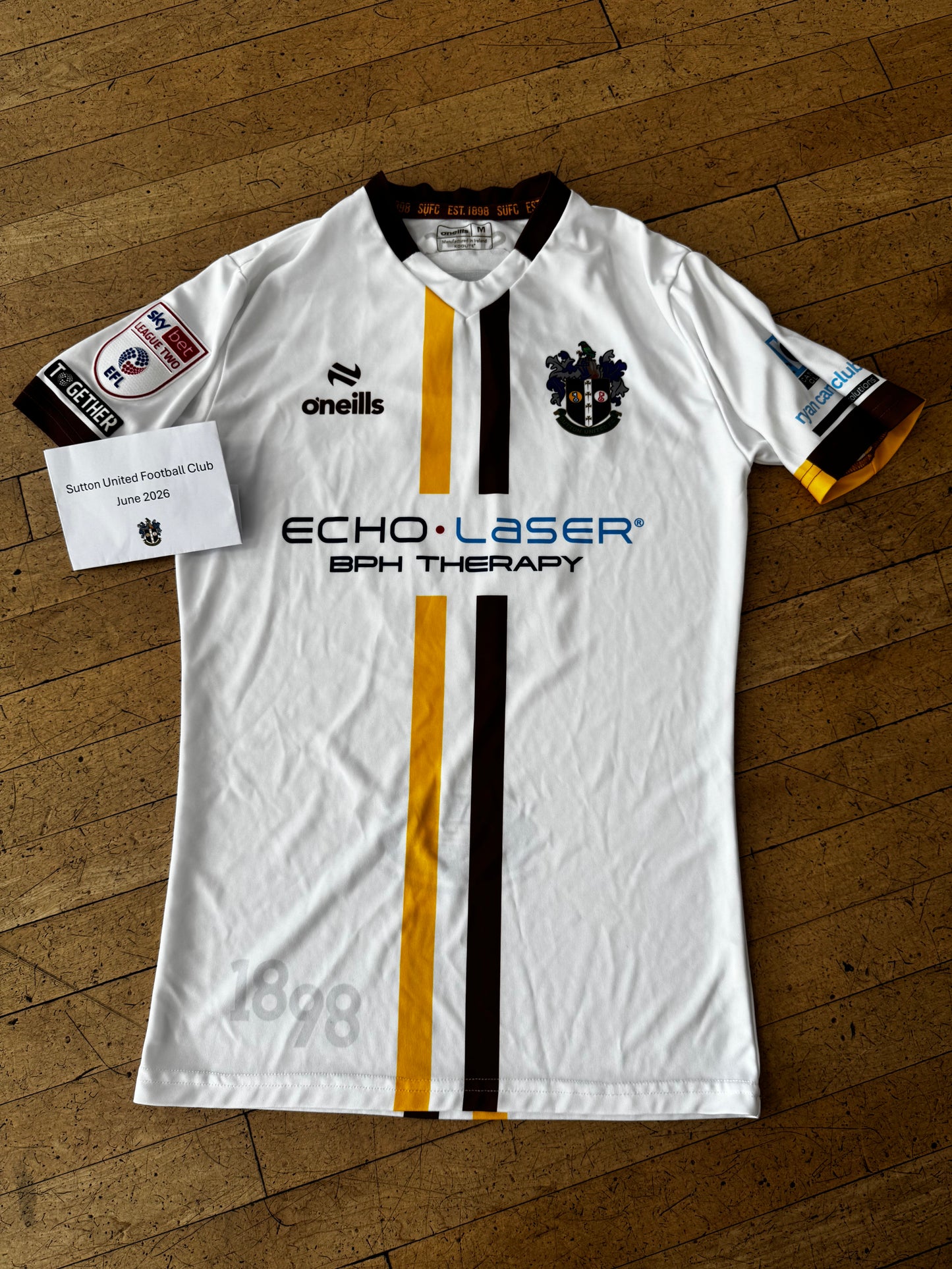 D'Mani Mellor White Away Shirt 2023-2024
