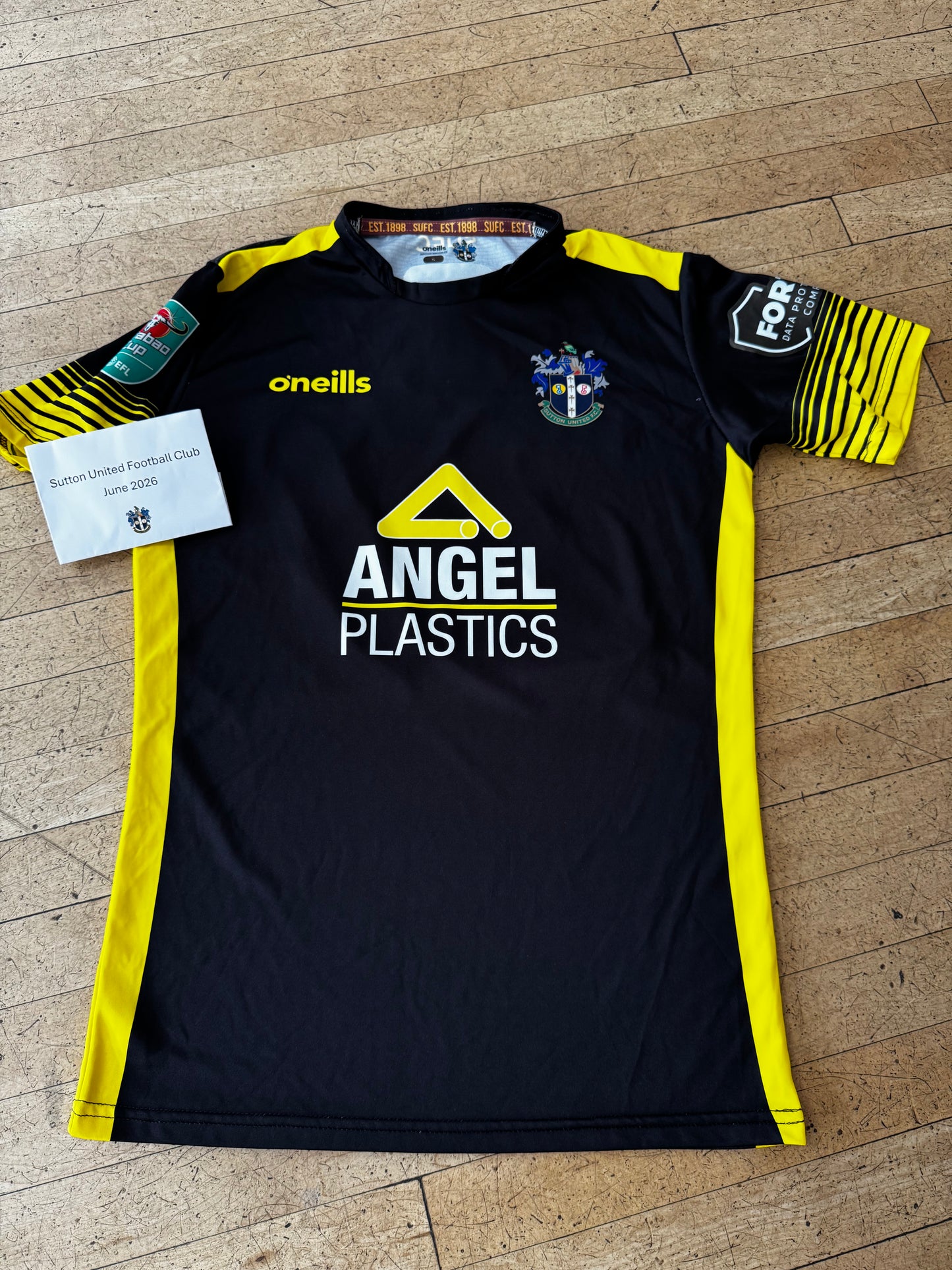 Kylian Kouassi Black Away Shirt 2022-2023, Carabao Cup