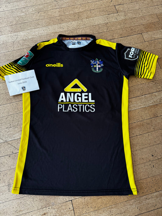 Kylian Kouassi Black Away Shirt 2022-2023, Carabao Cup