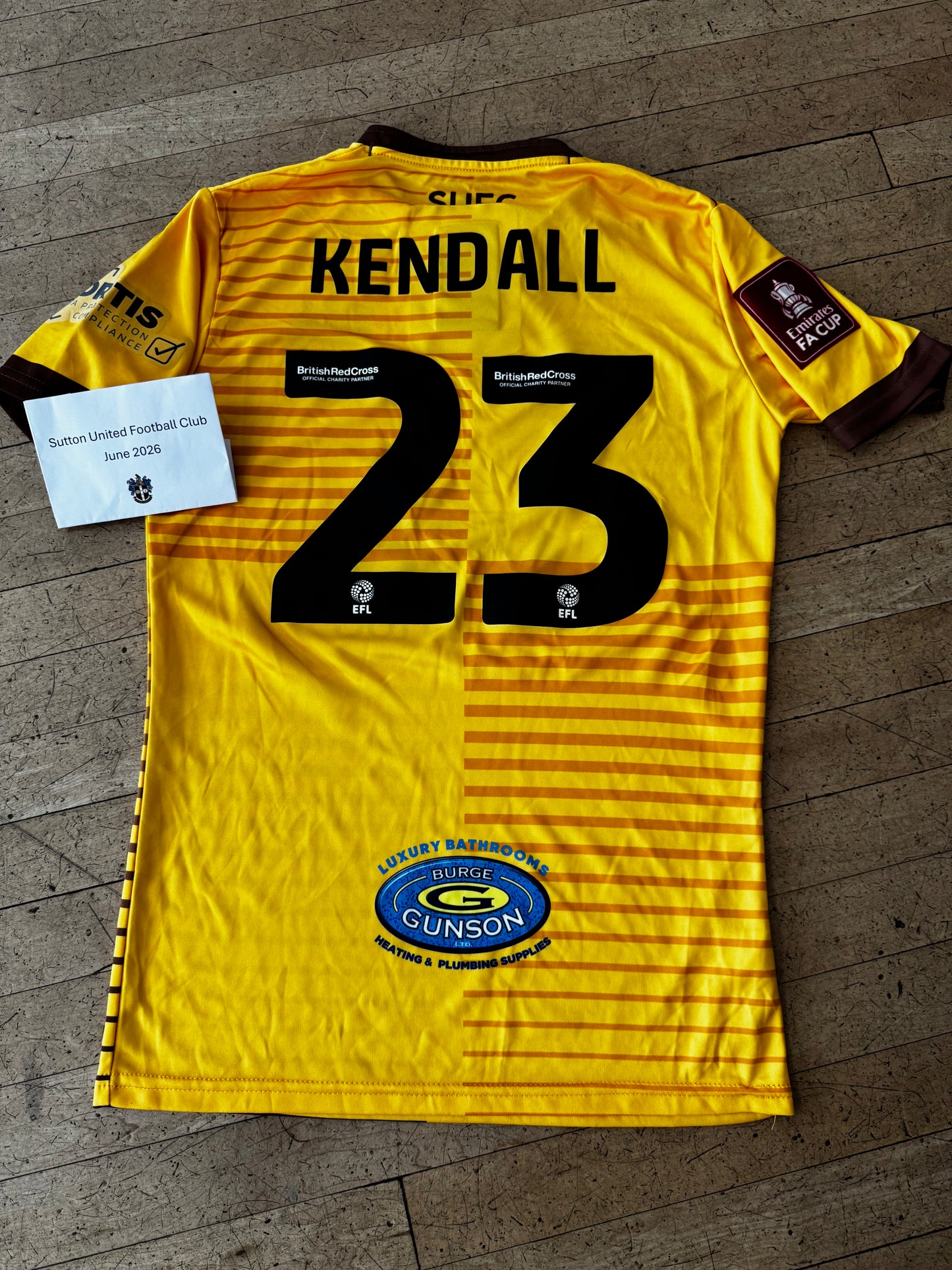 Charley Kendall Home Shirt 2022-2023, FA Cup