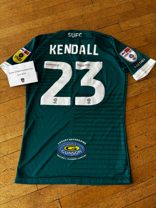 Charley Kendall Green Away Shirt 2022-2023